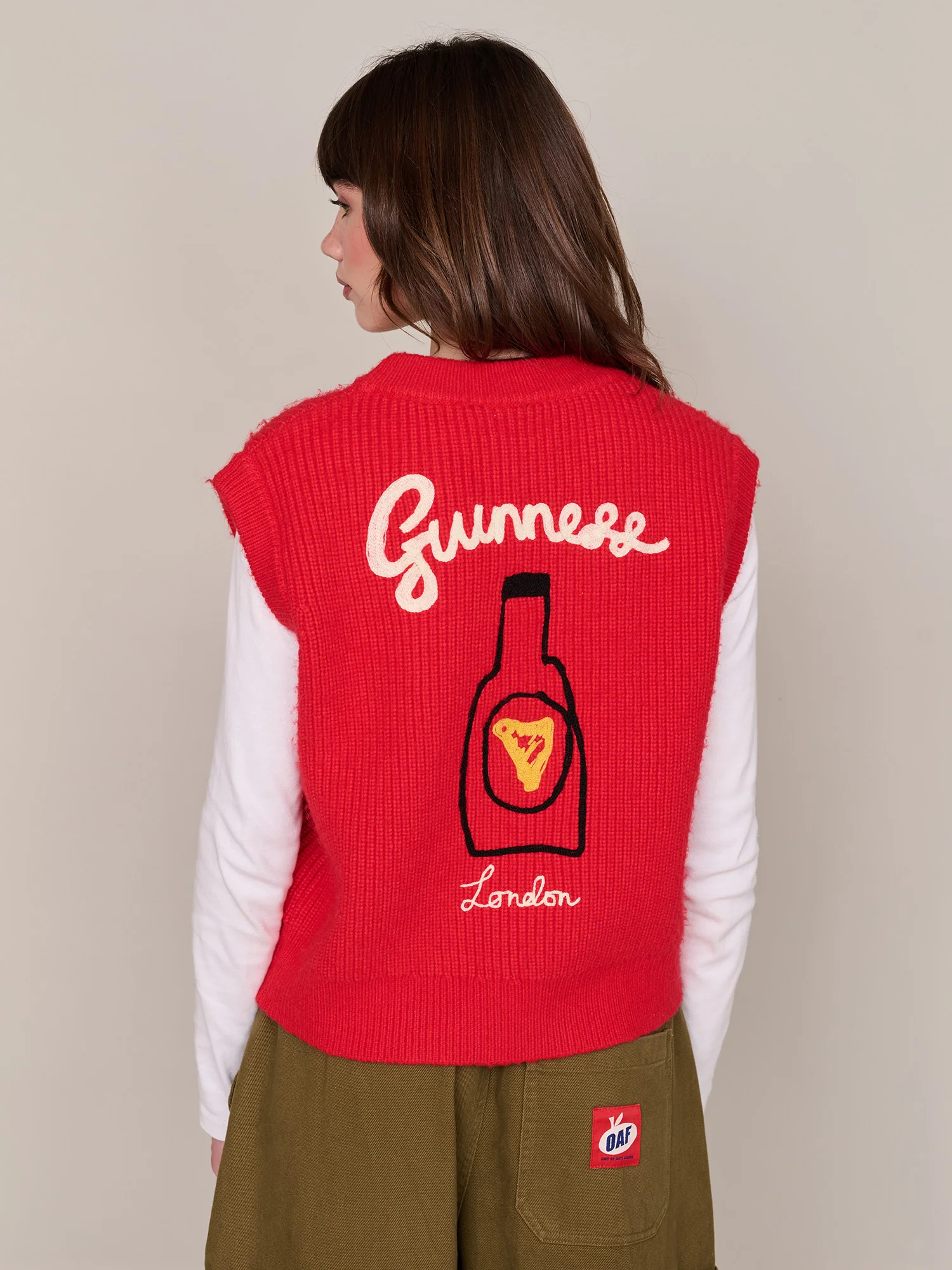 Guinness x Lazy Oaf Genius Button Through Vest - Image 8
