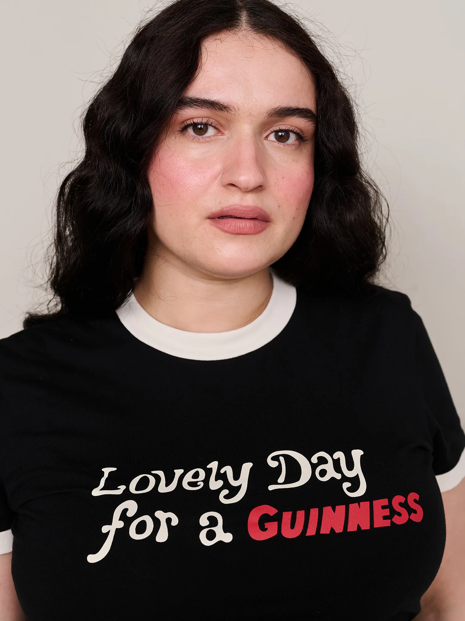 Guinness x Lazy Oaf Lovely Day Fitted T-shirt - Image 2