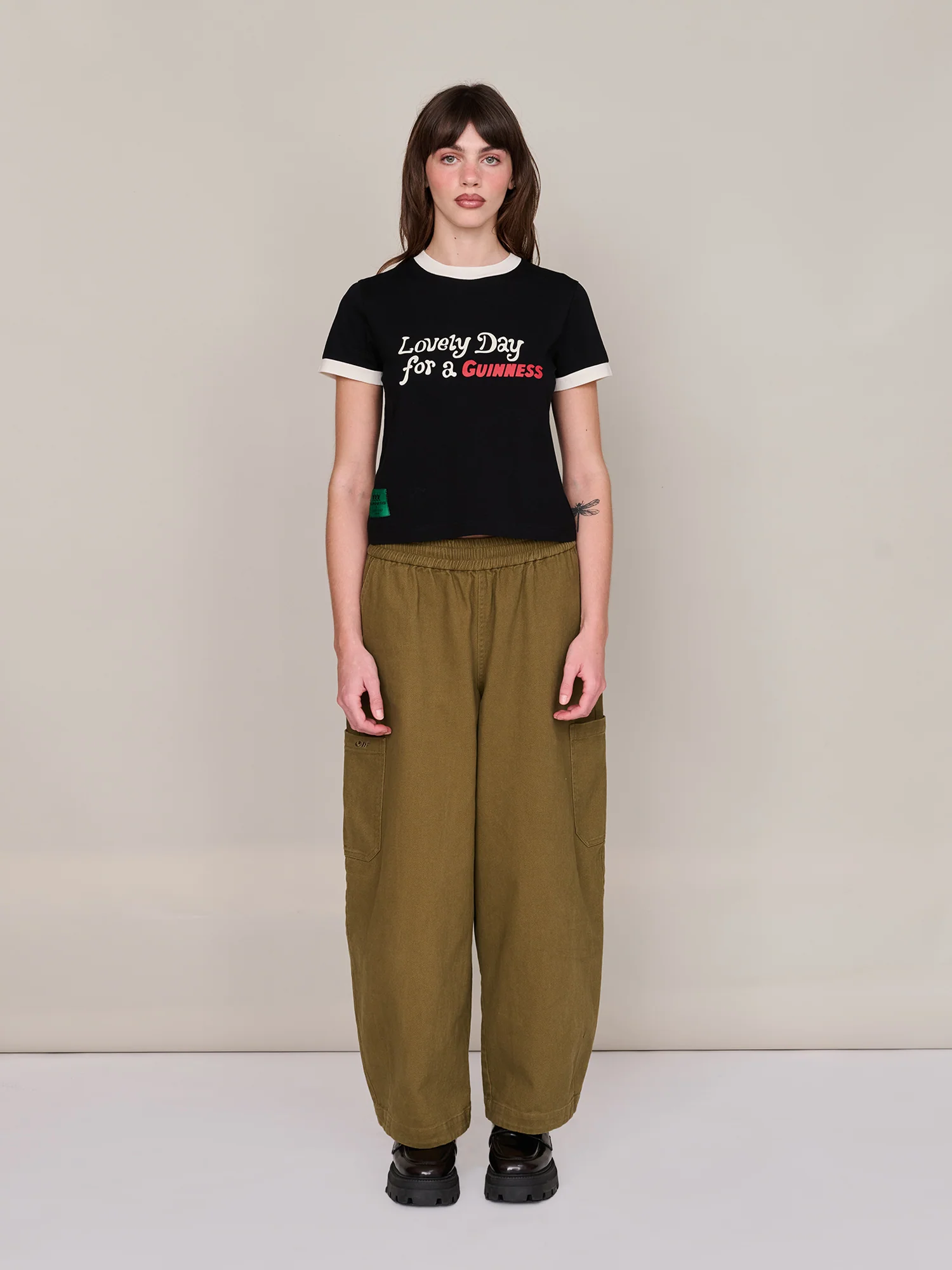 Guinness x Lazy Oaf Lovely Day Fitted T-shirt - Image 3