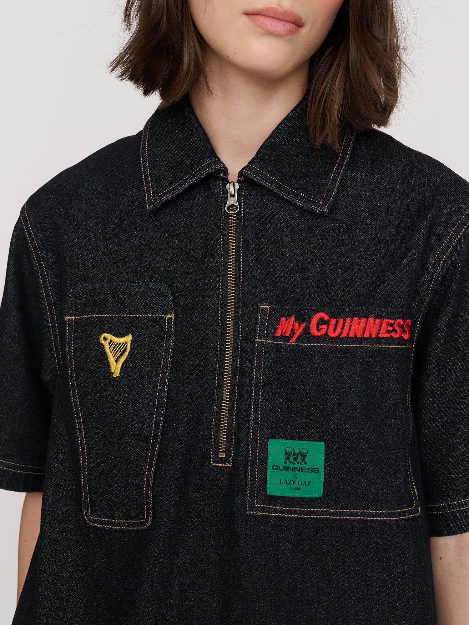 Guinness x Lazy Oaf Pint Pocket Dress - Image 3