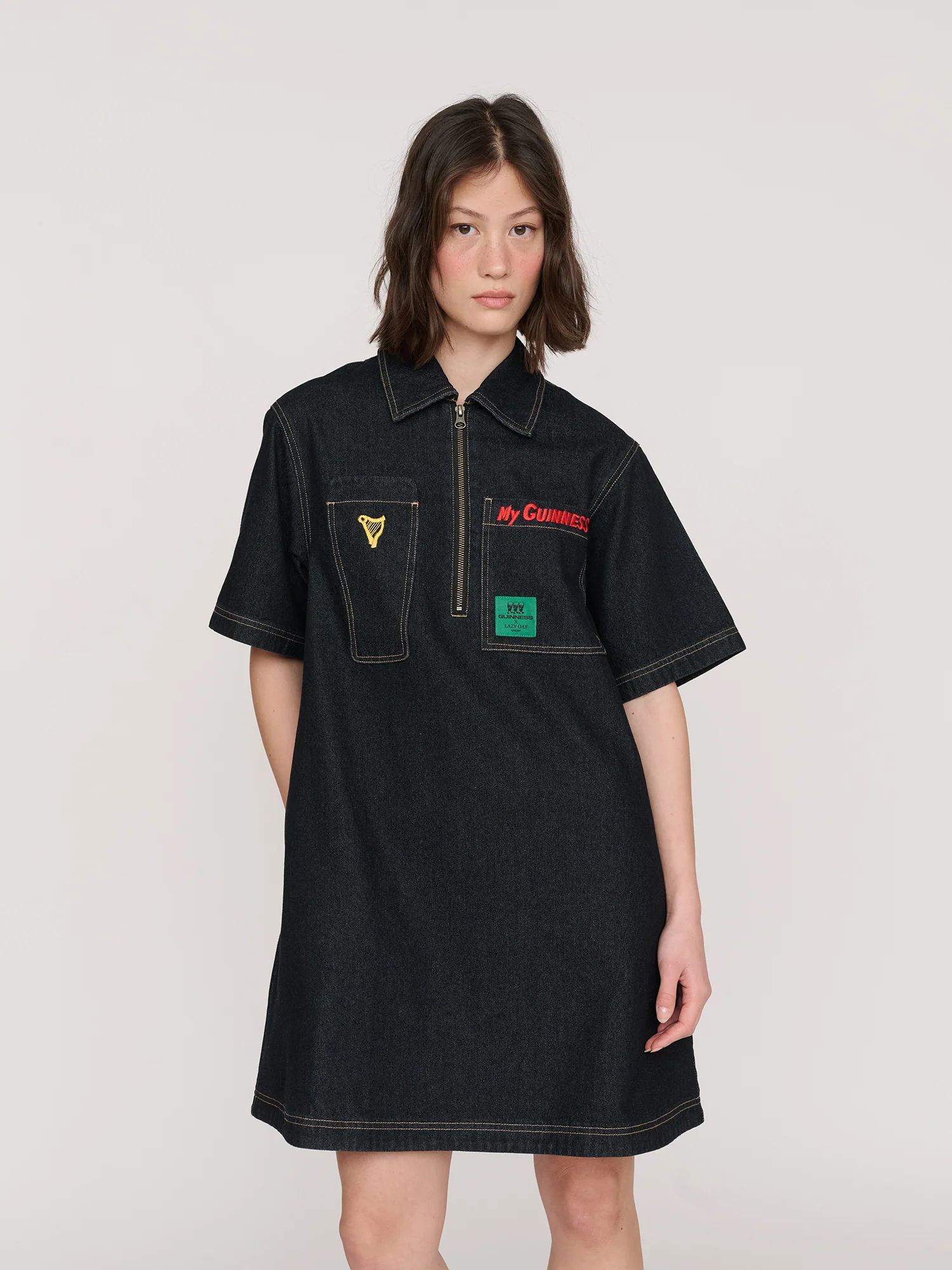 Guinness x Lazy Oaf Pint Pocket Dress - Image 6