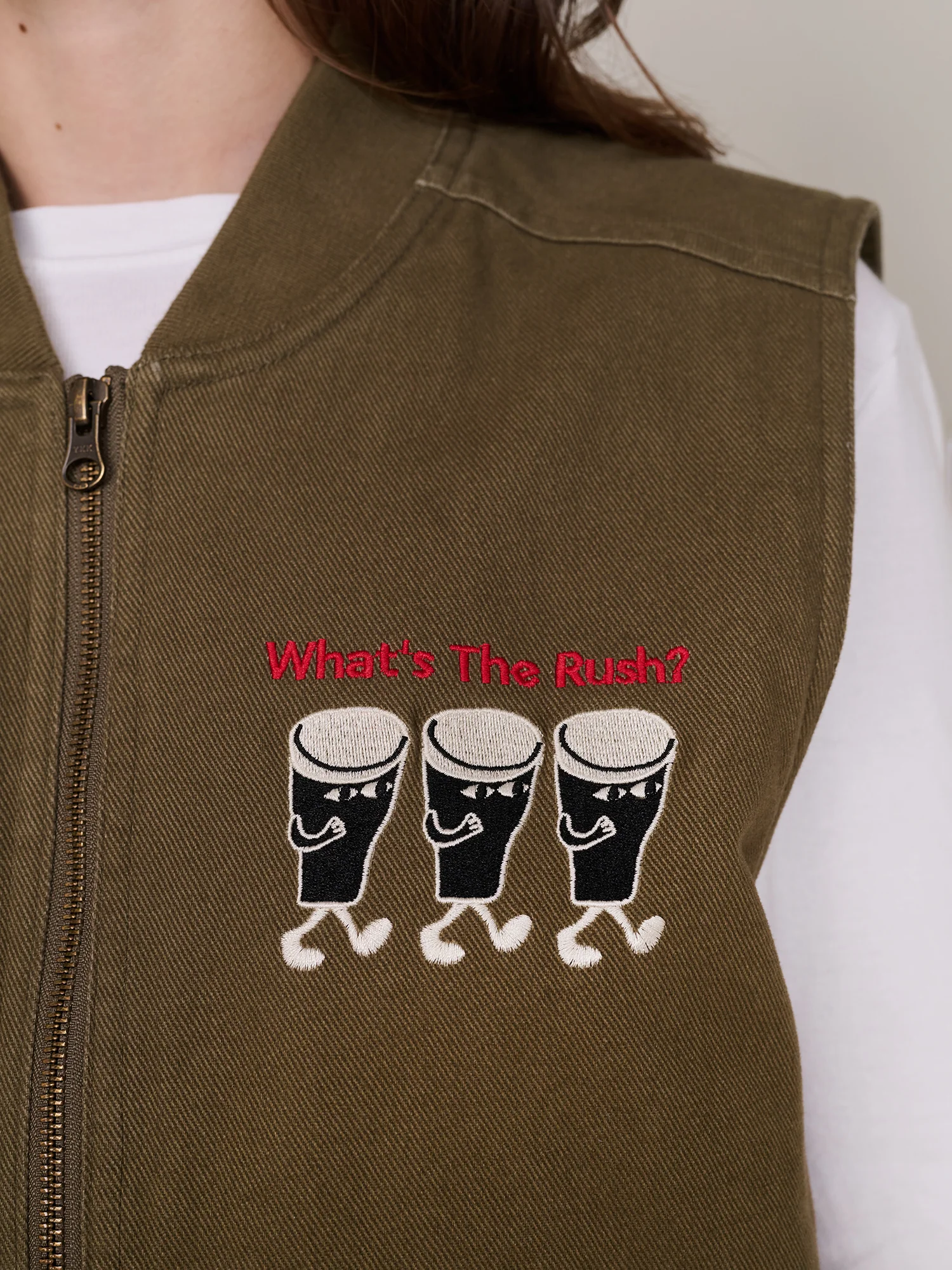 Guinness x Lazy Oaf Pint Pocket Gilet - Image 4