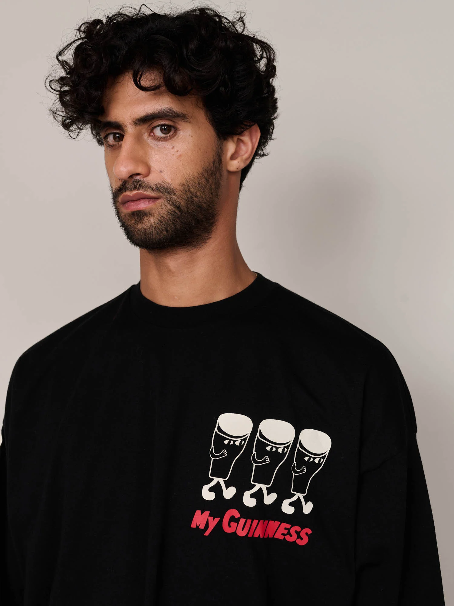 Guinness x Lazy Oaf What's The Rush Tee - Image 2