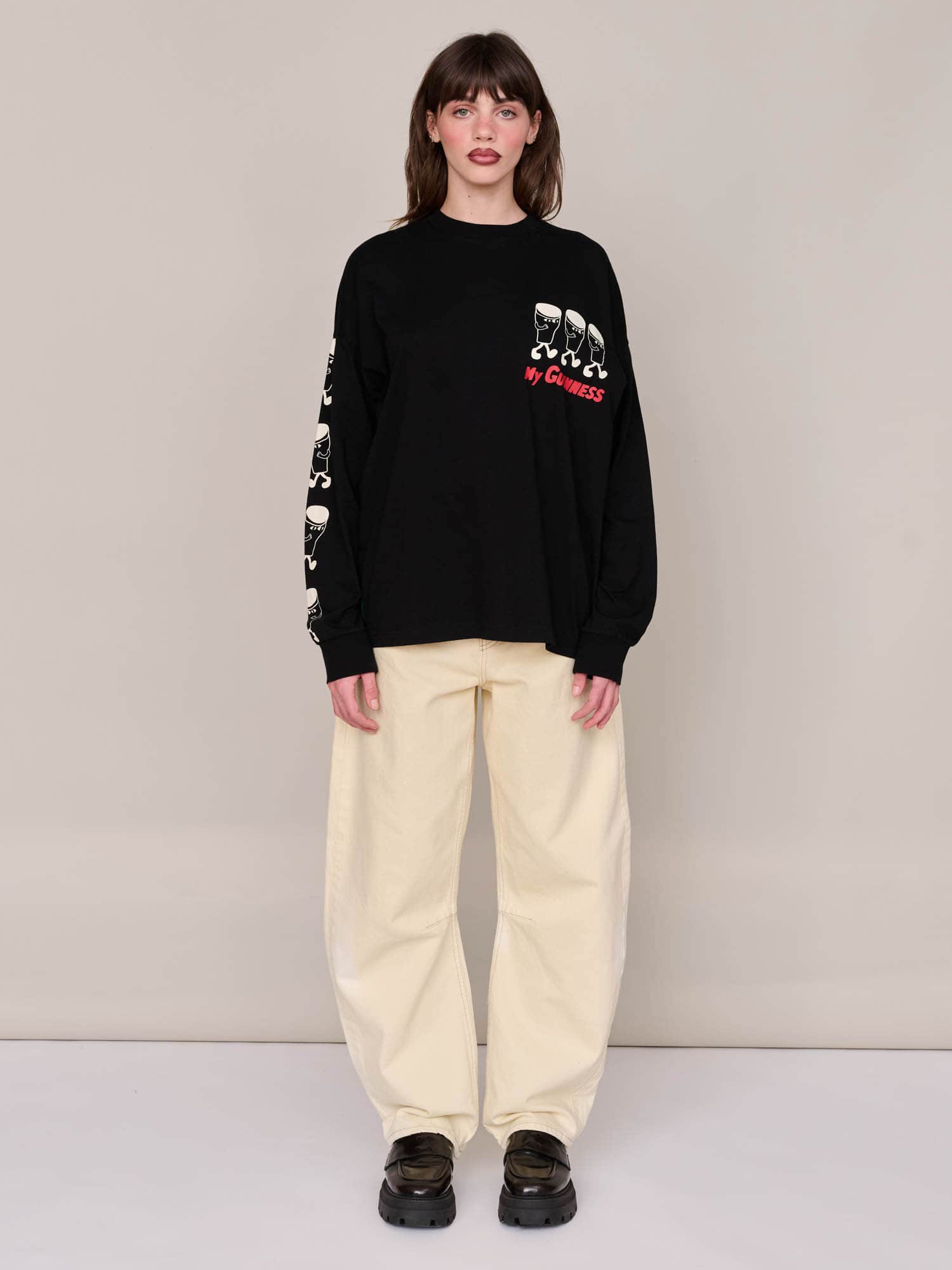 Guinness x Lazy Oaf What's The Rush Tee - Image 6