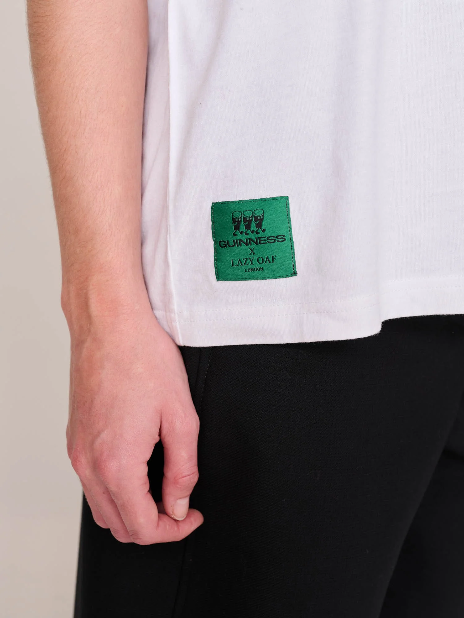 Guinness x Lazy Oaf White Cheeky Pints T-shirt - Image 4