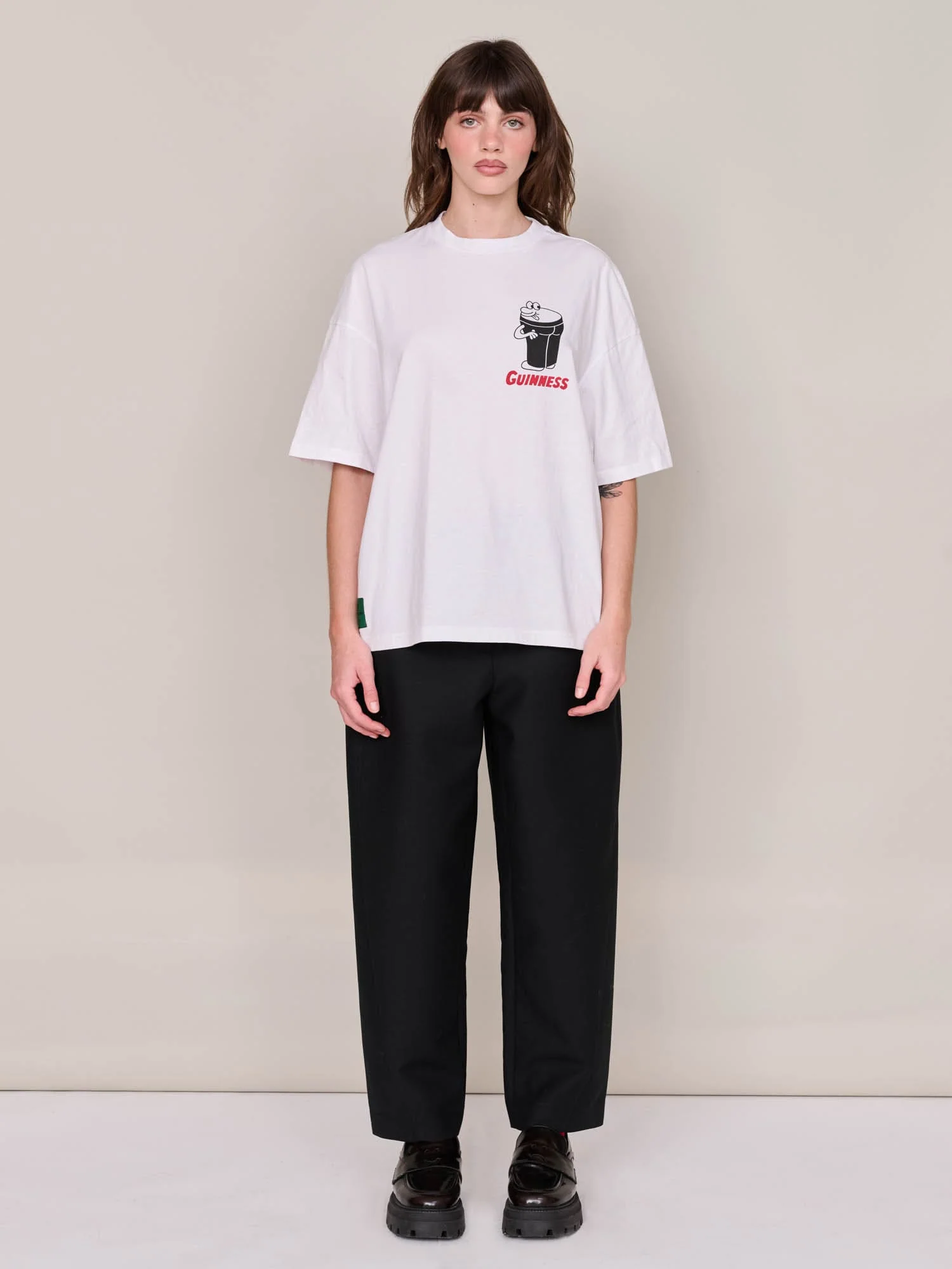 Guinness x Lazy Oaf White Cheeky Pints T-shirt - Image 5