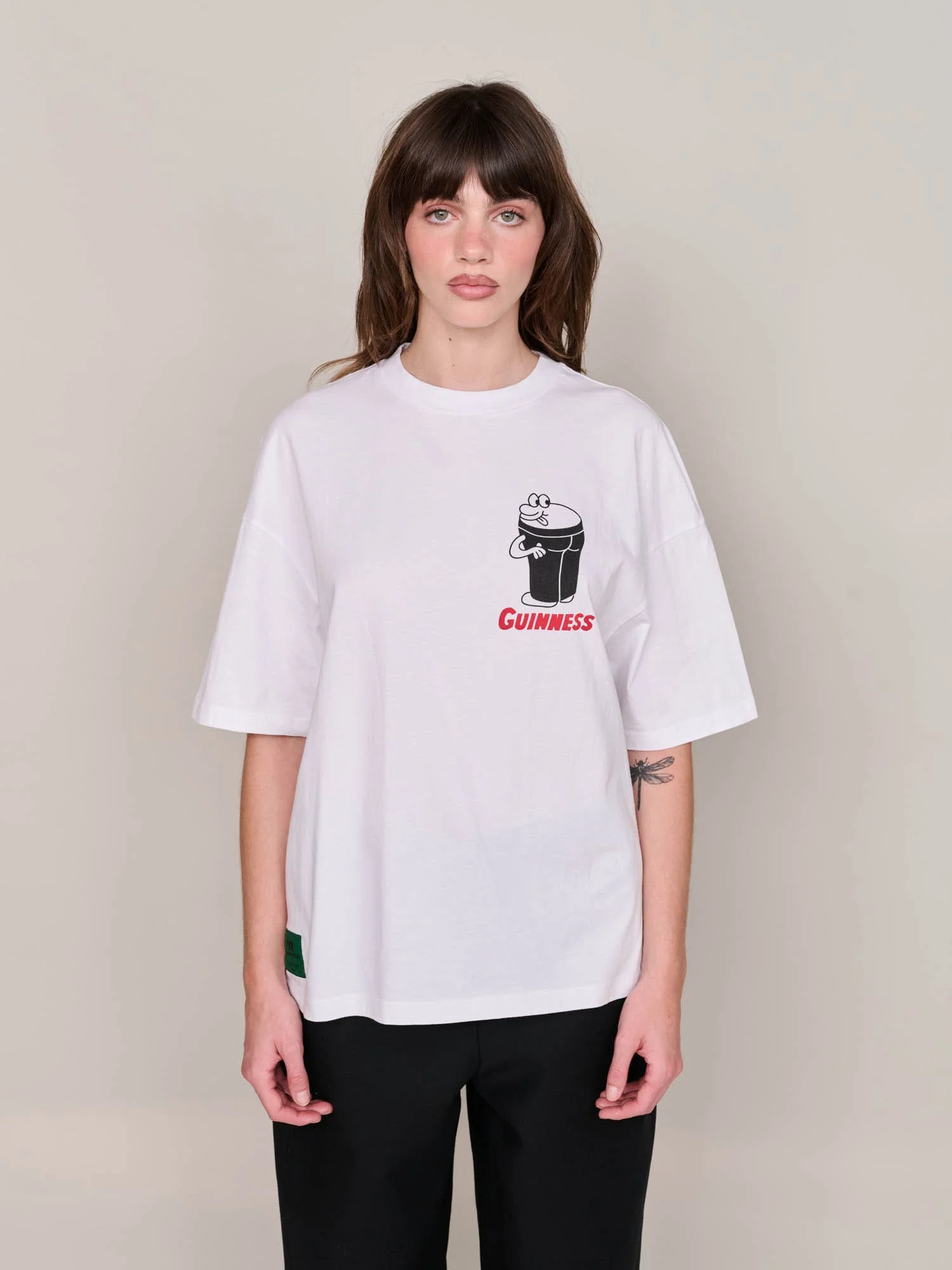 Guinness x Lazy Oaf White Cheeky Pints T-shirt - Image 8