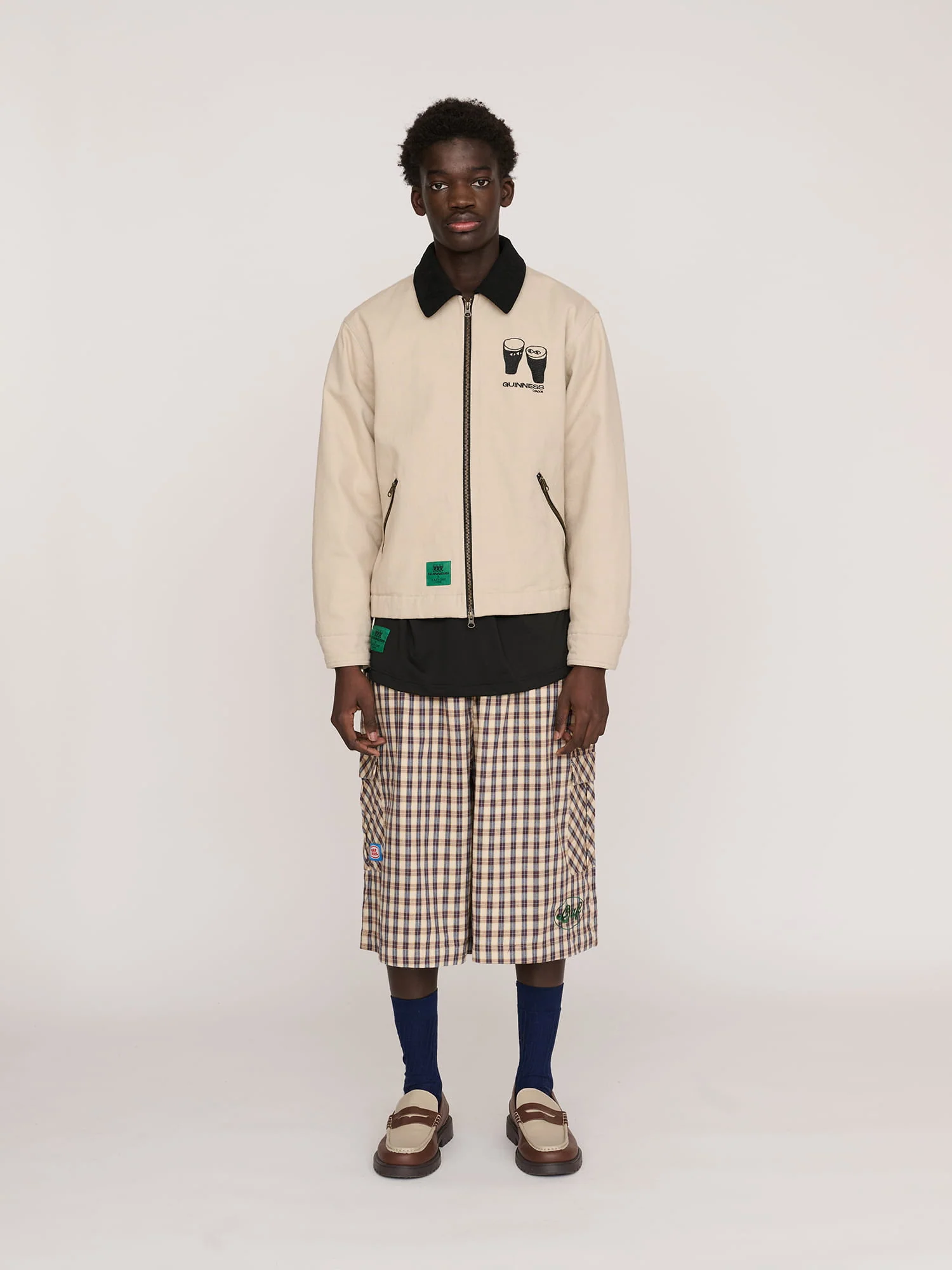 Guinness x Lazy Oaf Zip Twill Jacket - Image 6