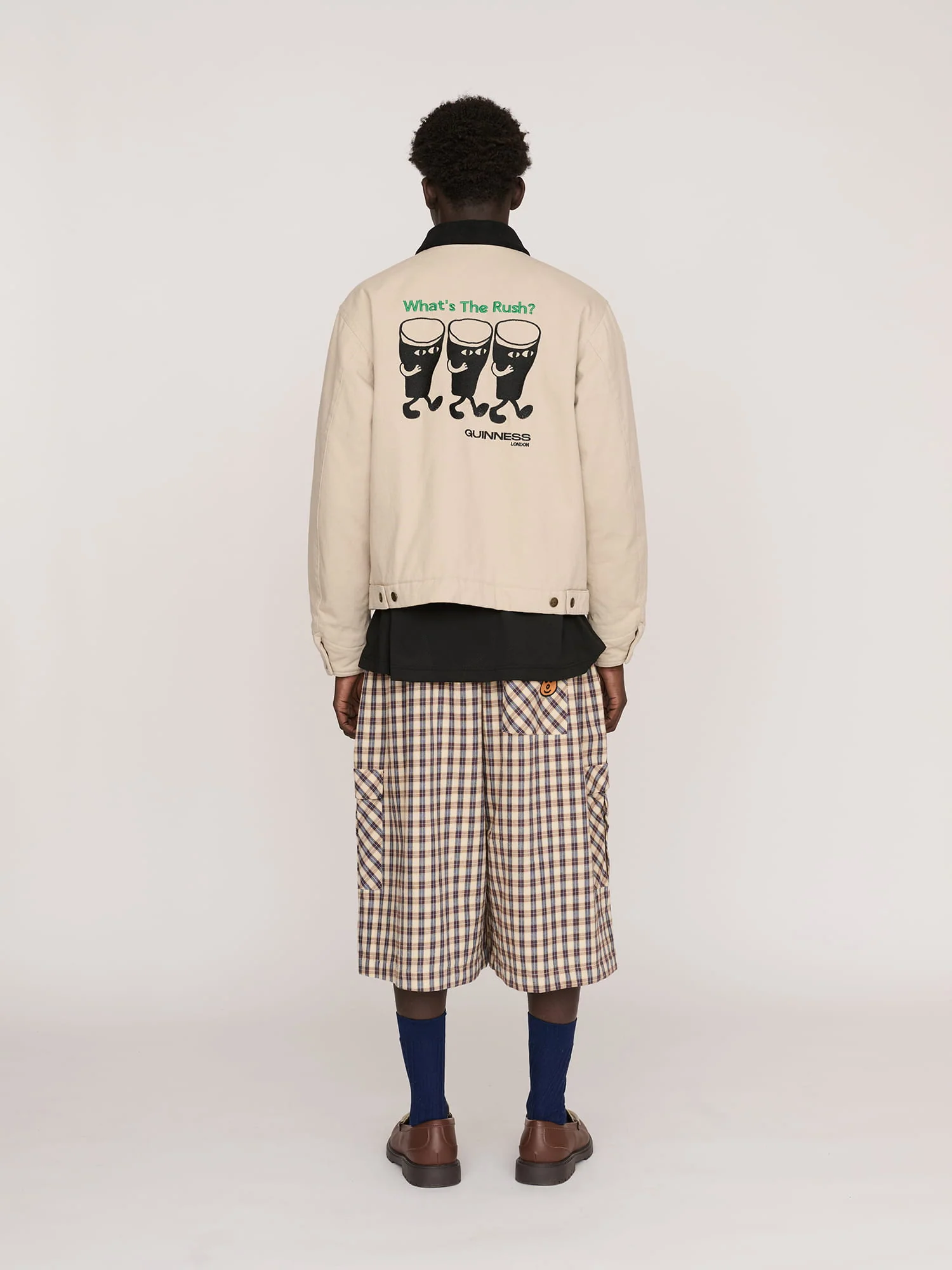 Guinness x Lazy Oaf Zip Twill Jacket - Image 8