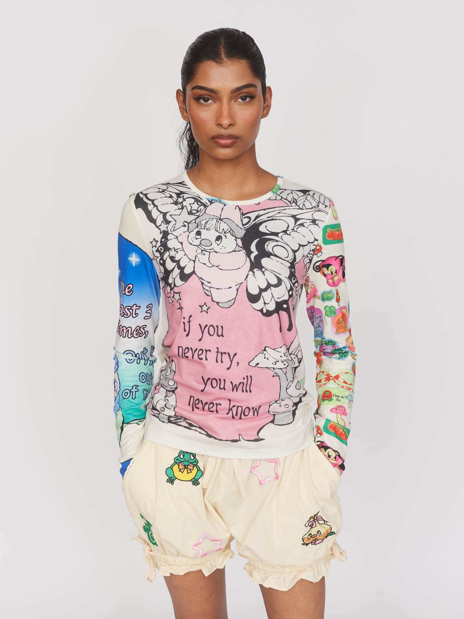Hannah-Michelle X Lazy Oaf Mash Up Top - Image 2
