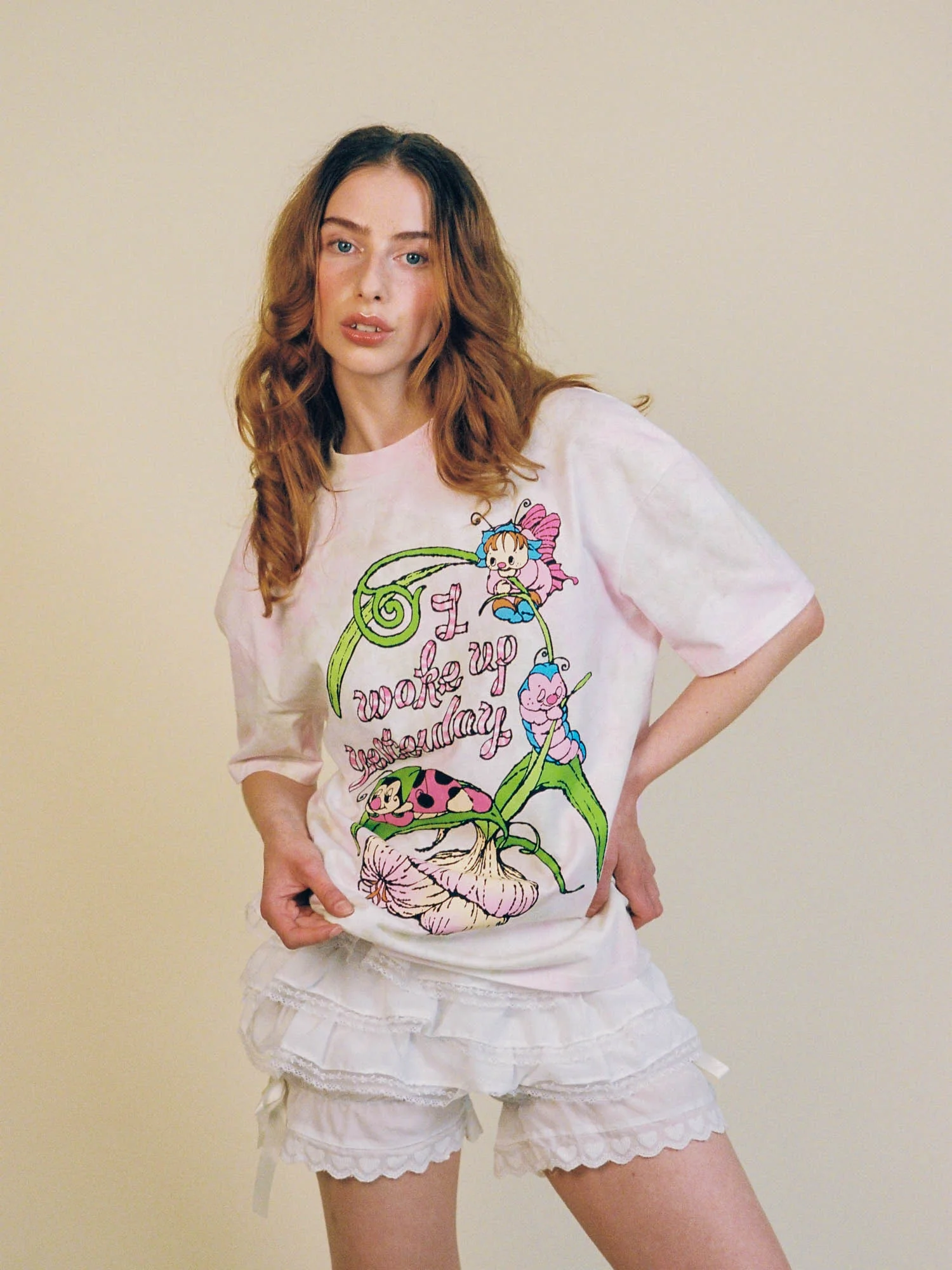 Hannah-Michelle X Lazy Oaf Tie Dye T-Shirt