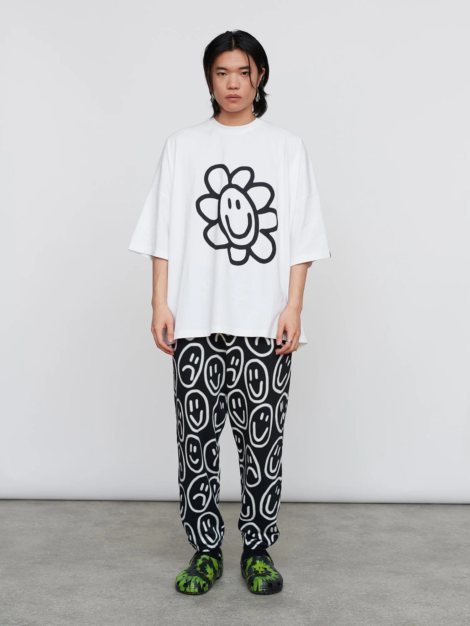 Happy Flower Big Square T-Shirt