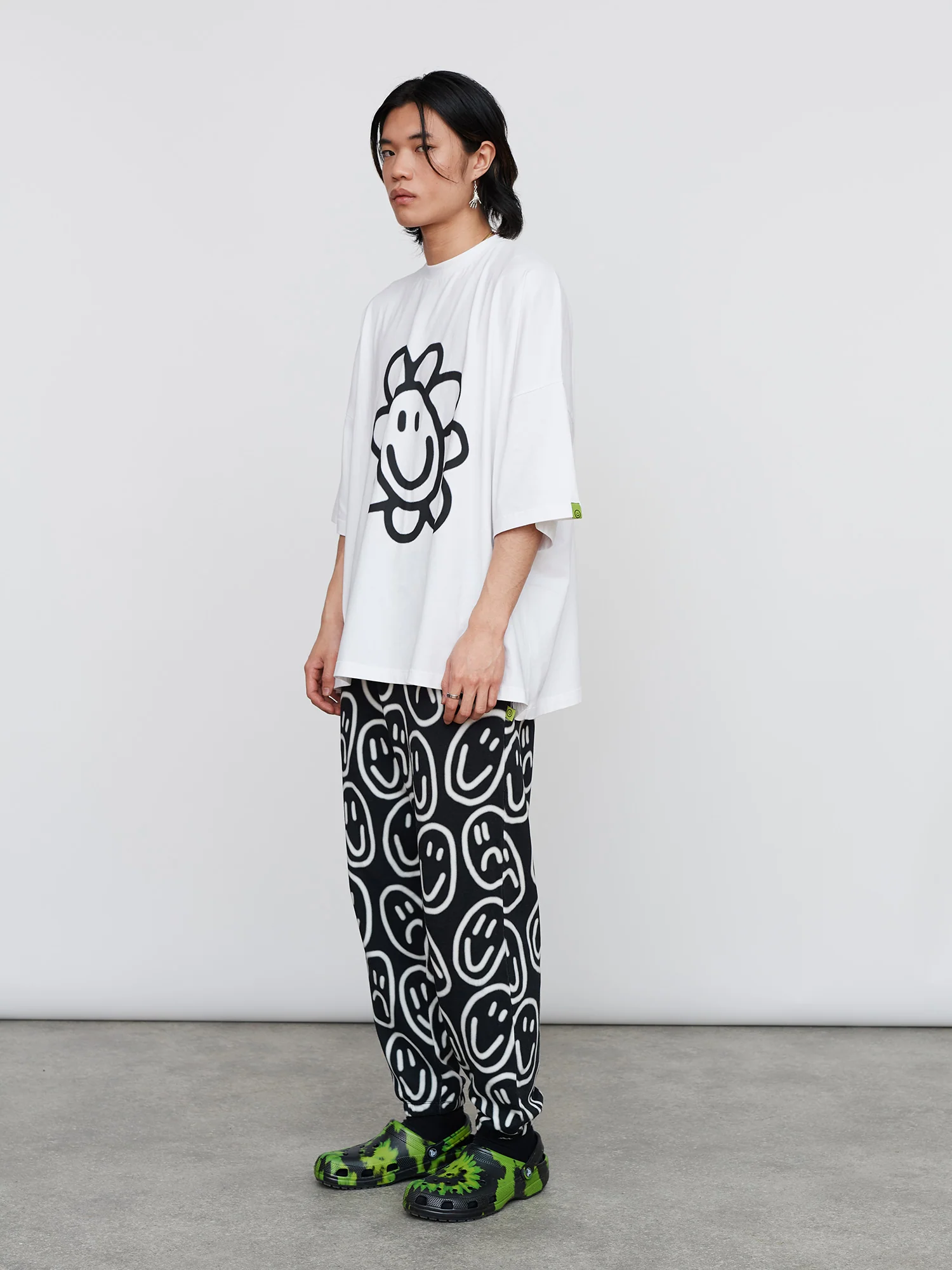 Happy Flower Big Square T-Shirt - Image 8