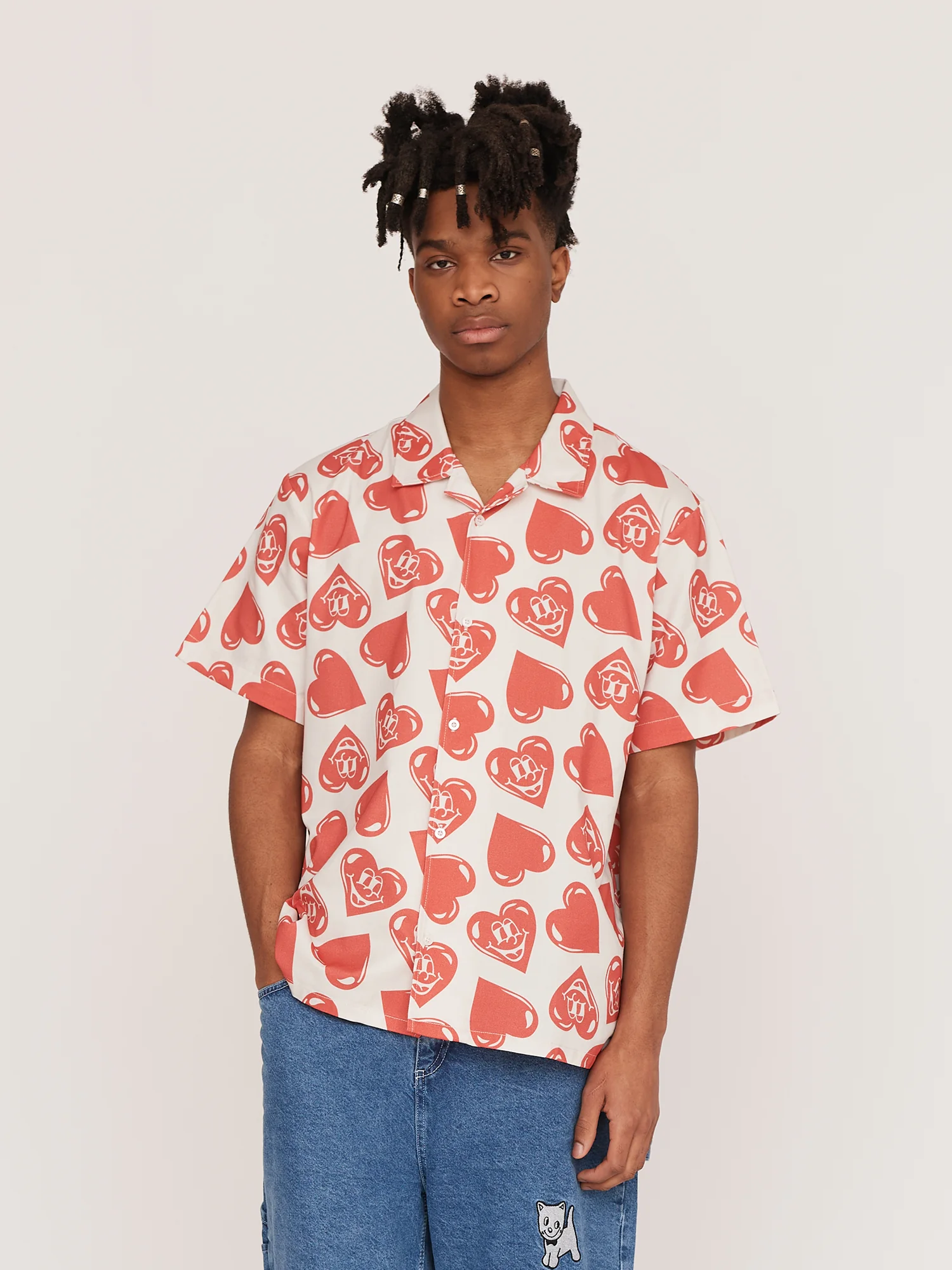 Happy Heart Bowling Shirt