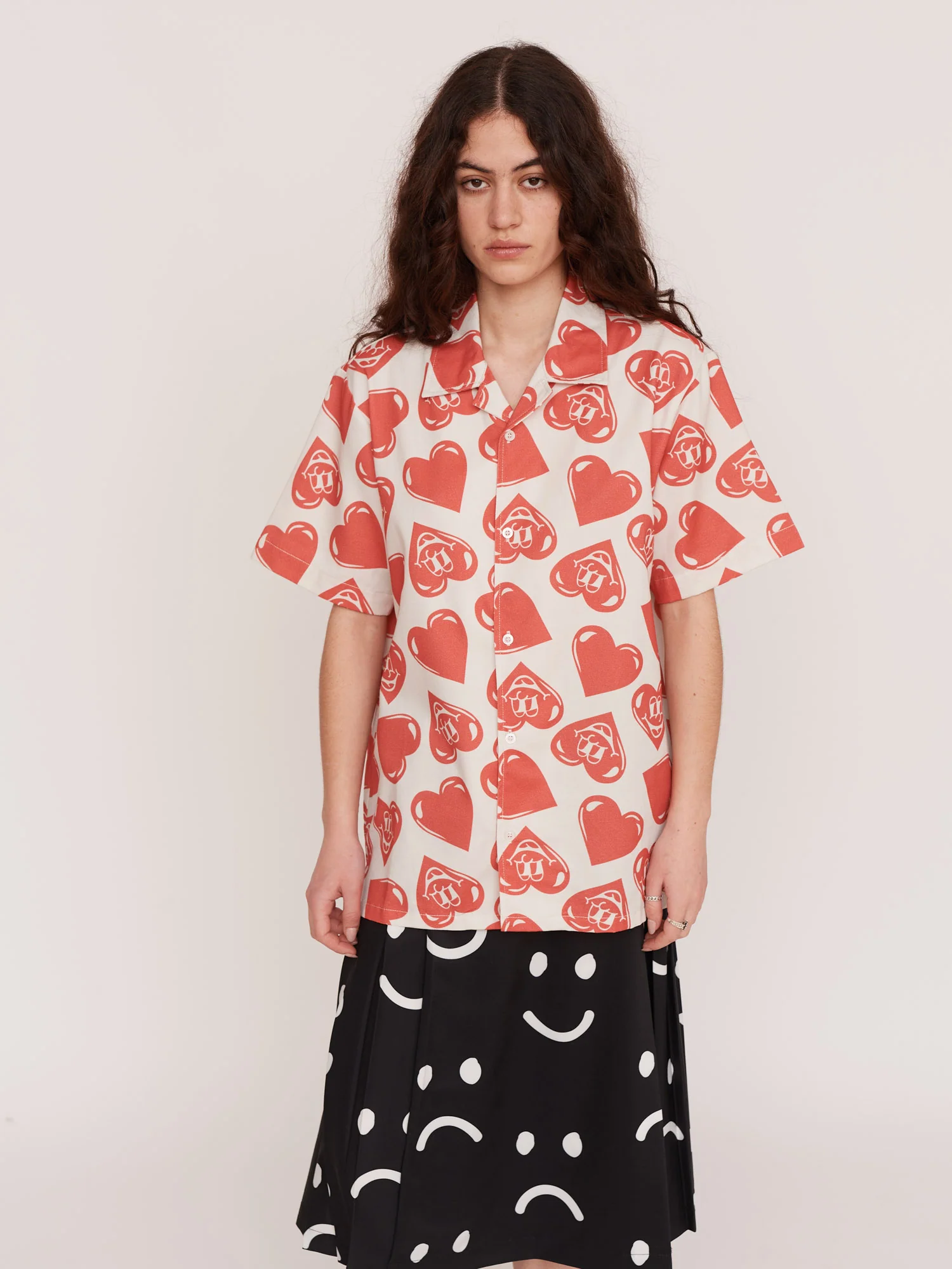 Happy Heart Bowling Shirt - Image 2