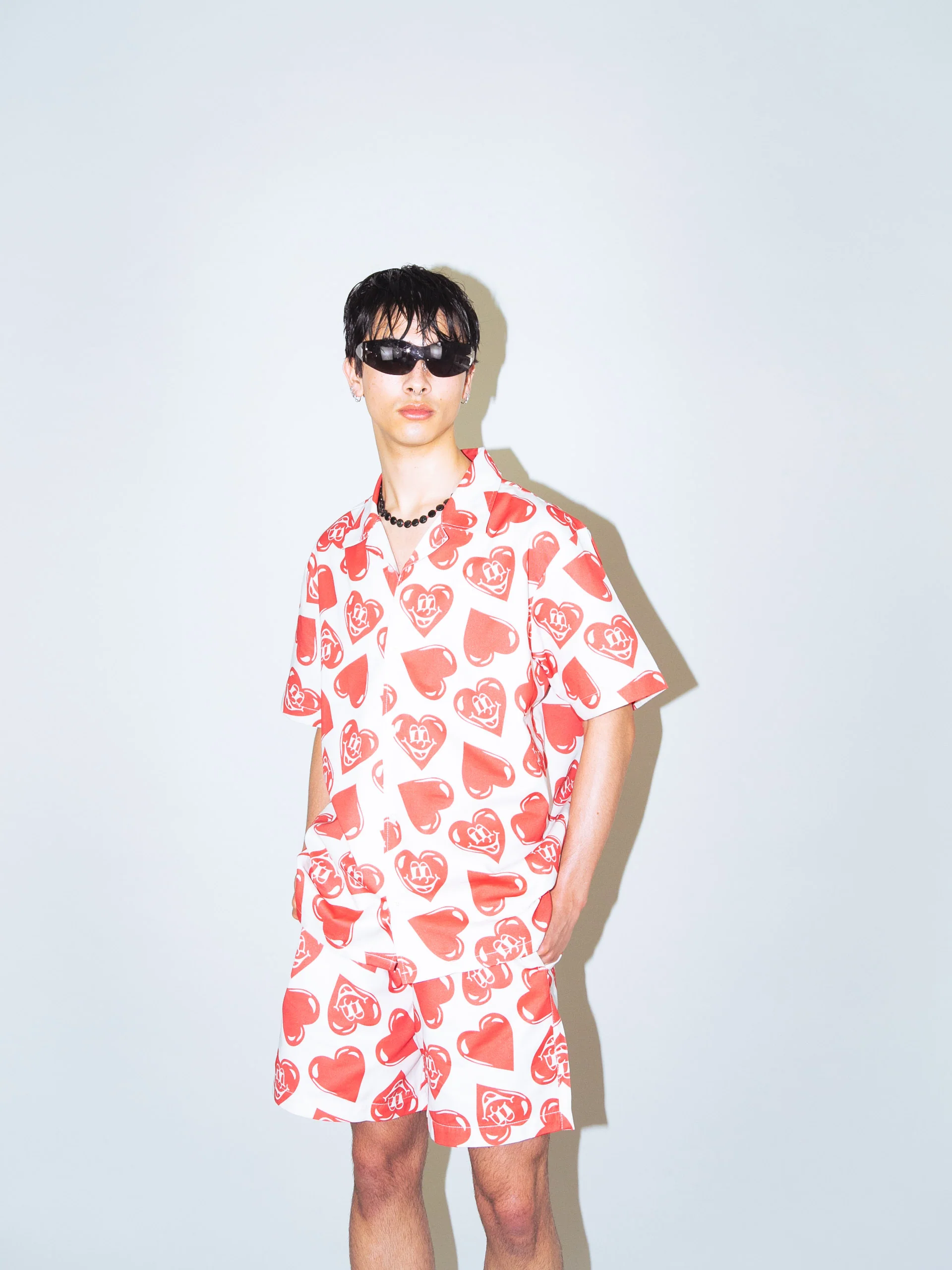 Happy Heart Bowling Shirt - Image 3