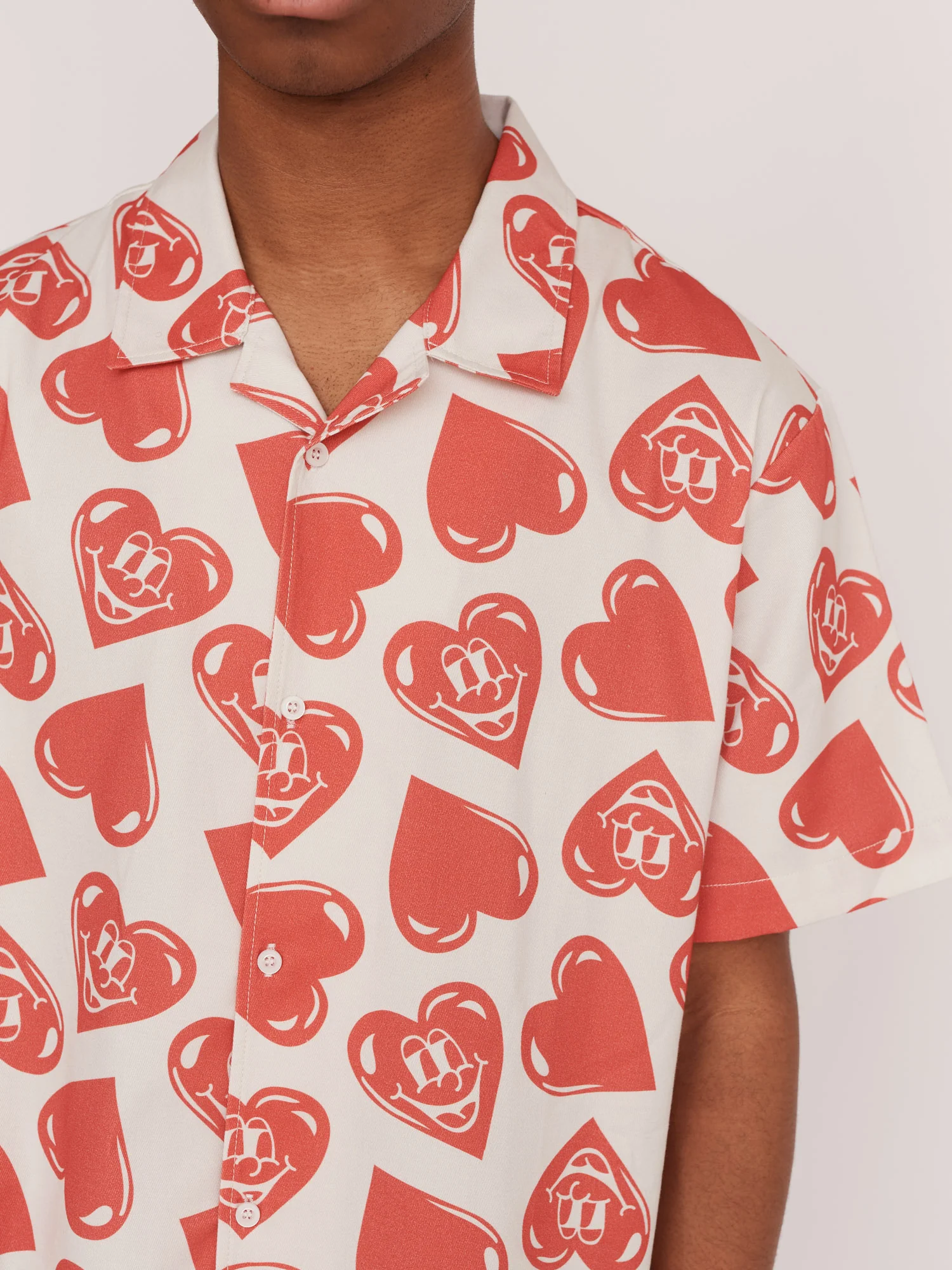 Happy Heart Bowling Shirt - Image 7