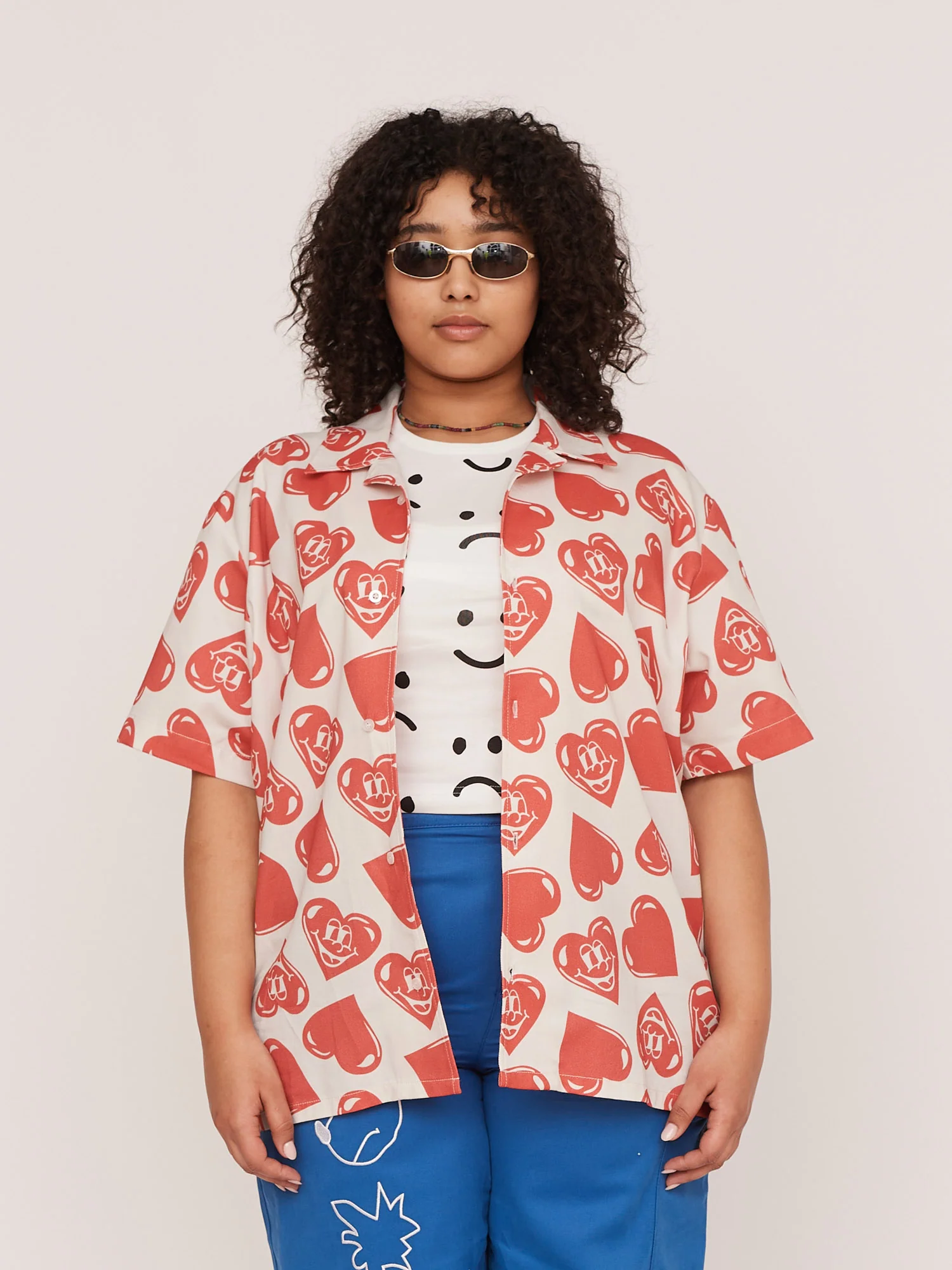 Happy Heart Bowling Shirt - Image 8