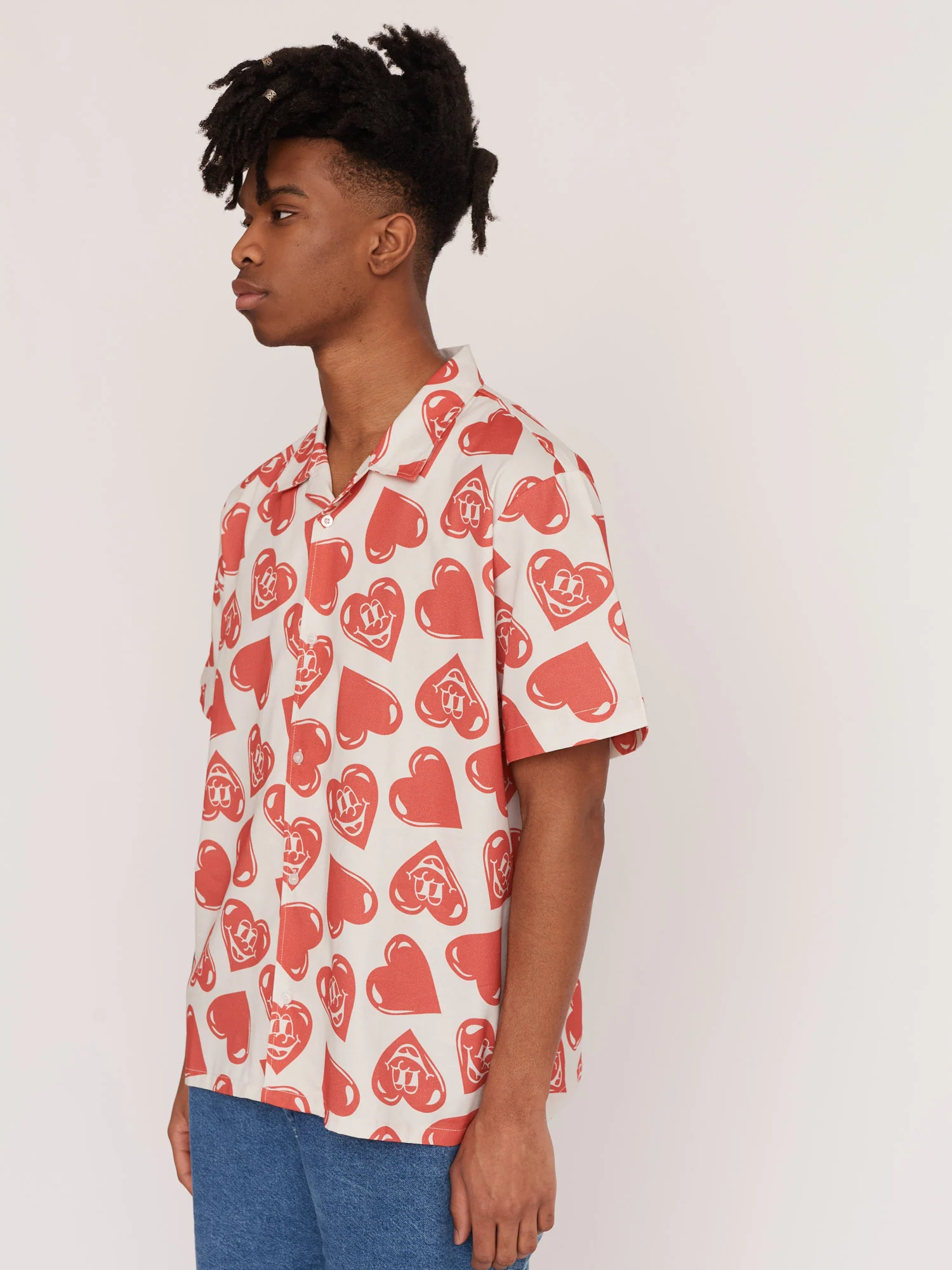 Happy Heart Bowling Shirt - Image 9