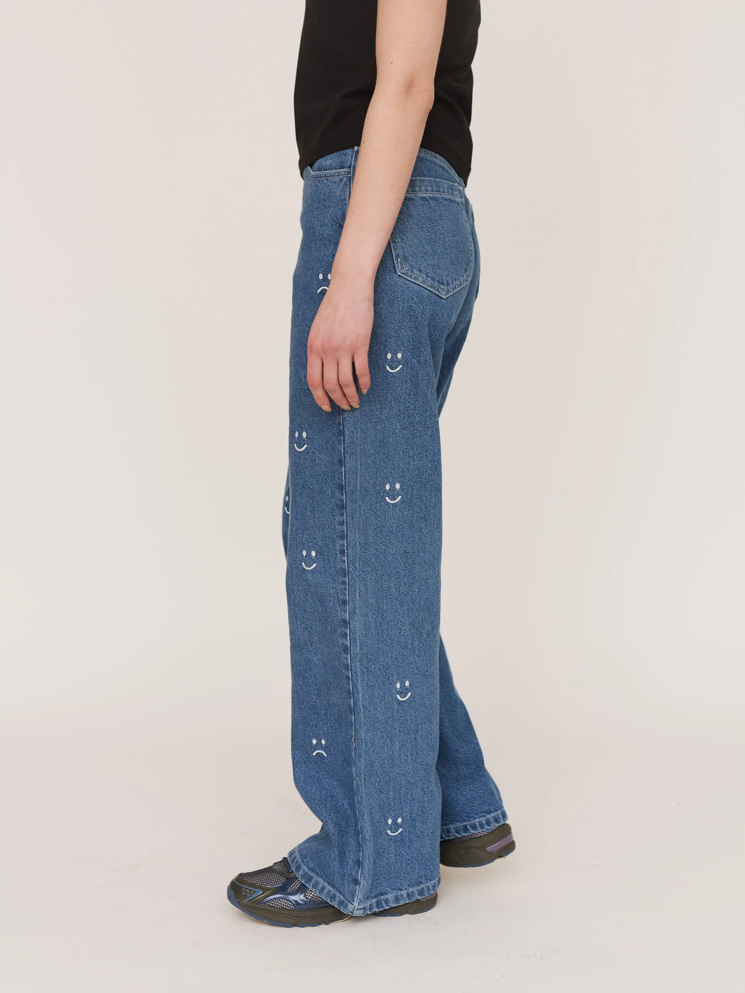 Happy Sad Asymmetric Jeans - Image 3
