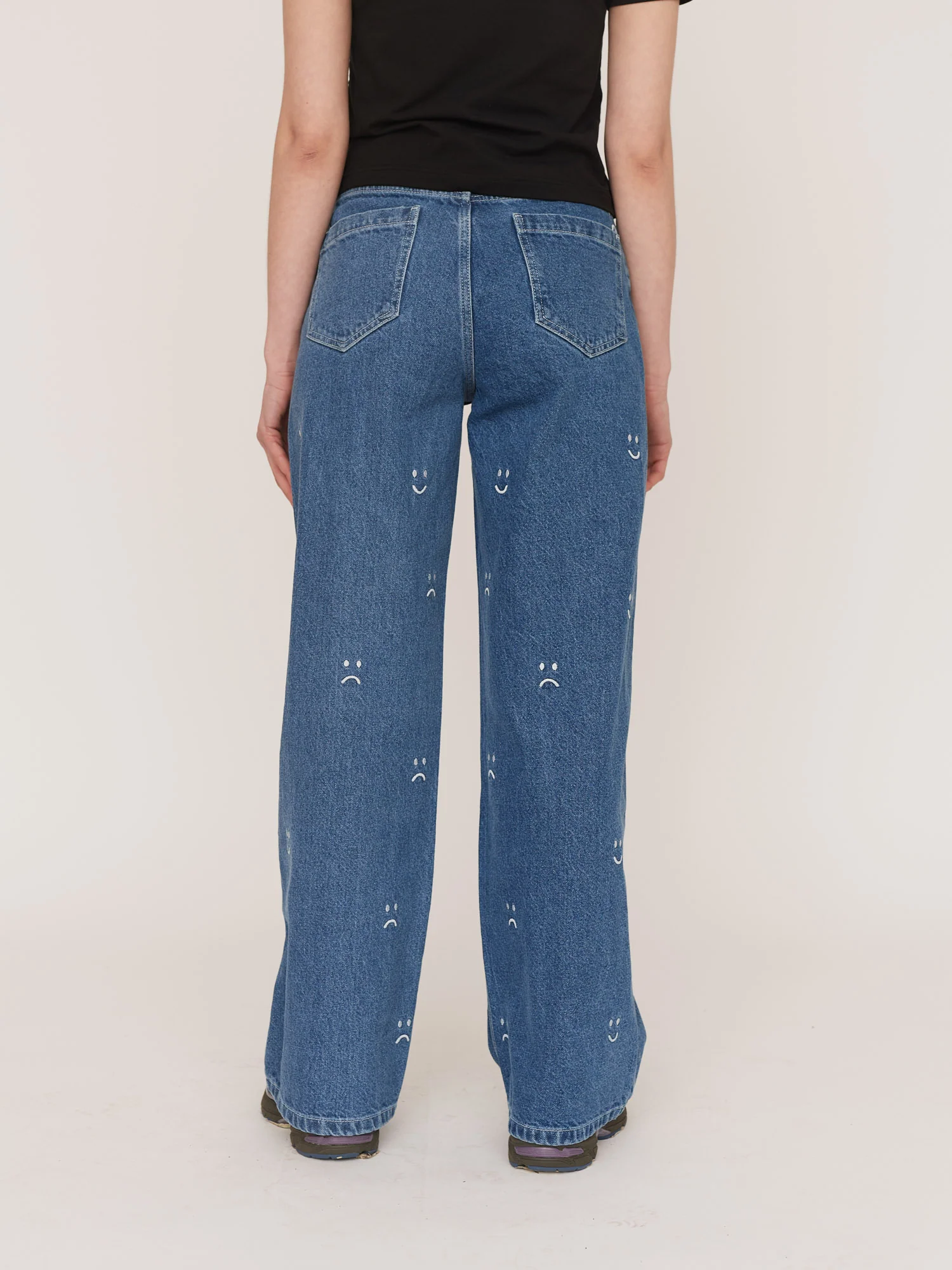 Happy Sad Asymmetric Jeans - Image 4