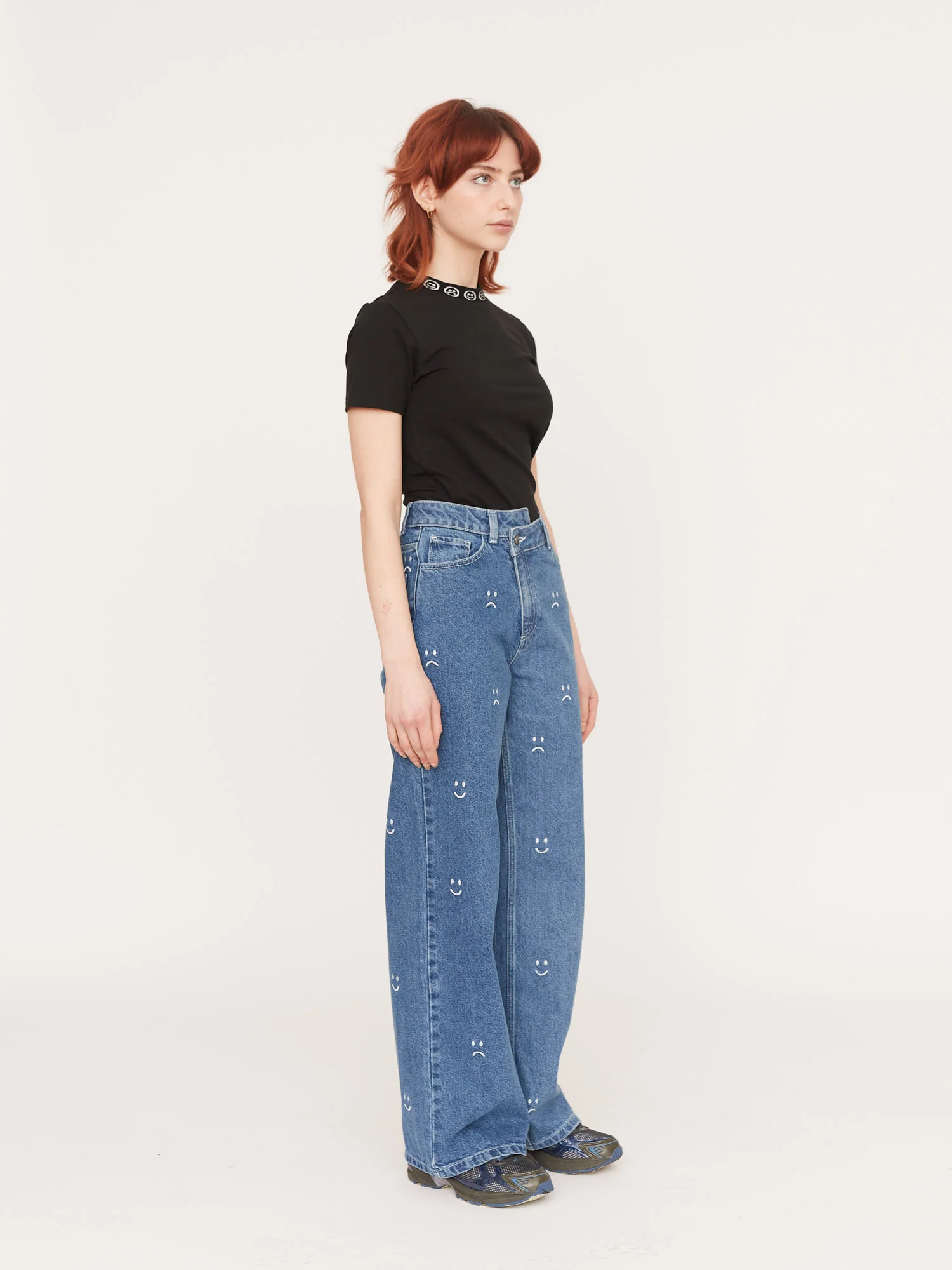 Happy Sad Asymmetric Jeans - Image 5