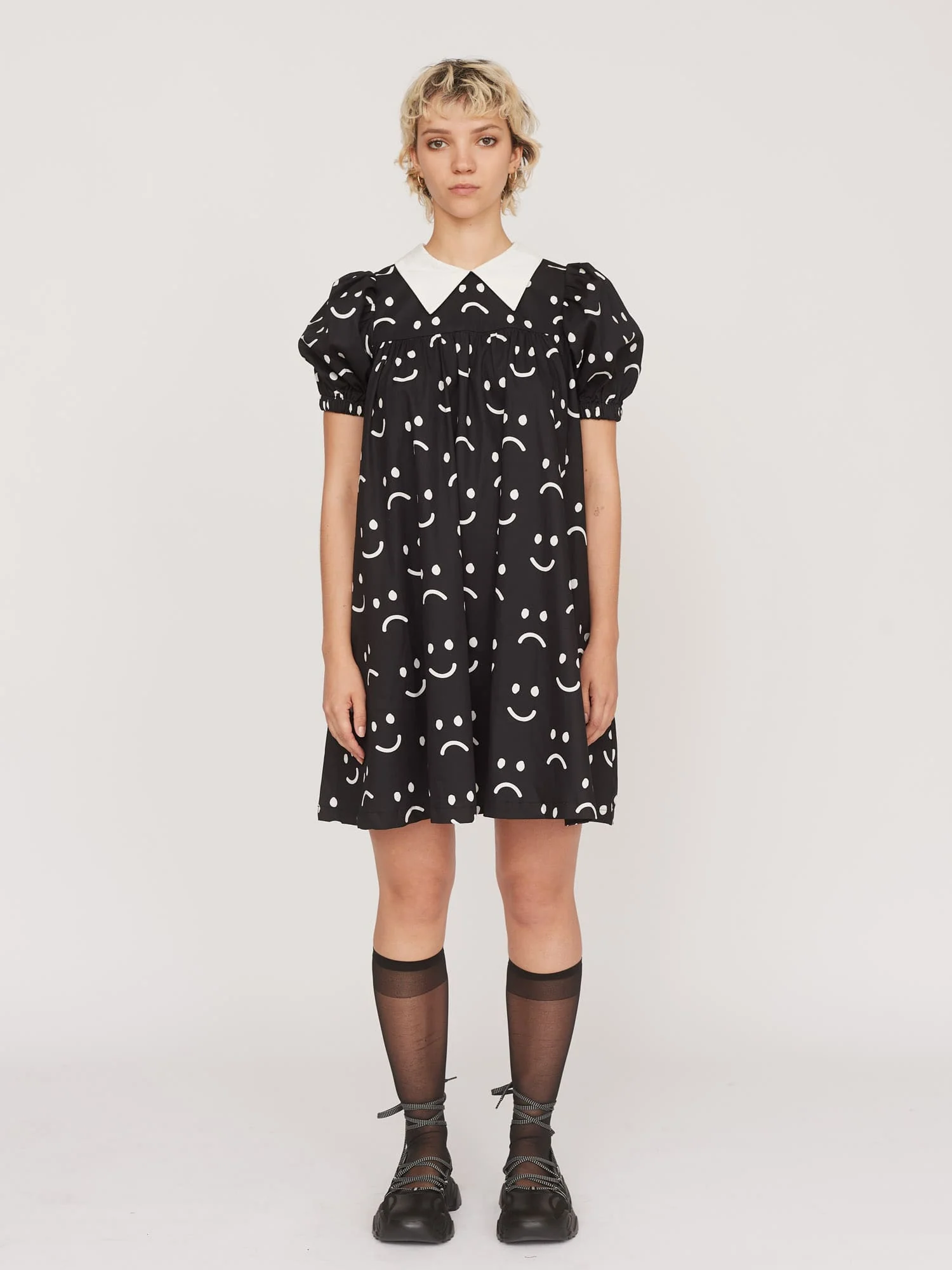 Happy Sad Babydoll Dress - Image 3