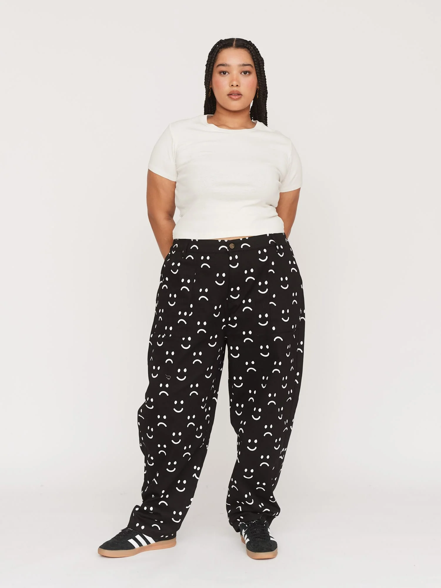 Happy Sad Barrel Leg Trousers - Image 2