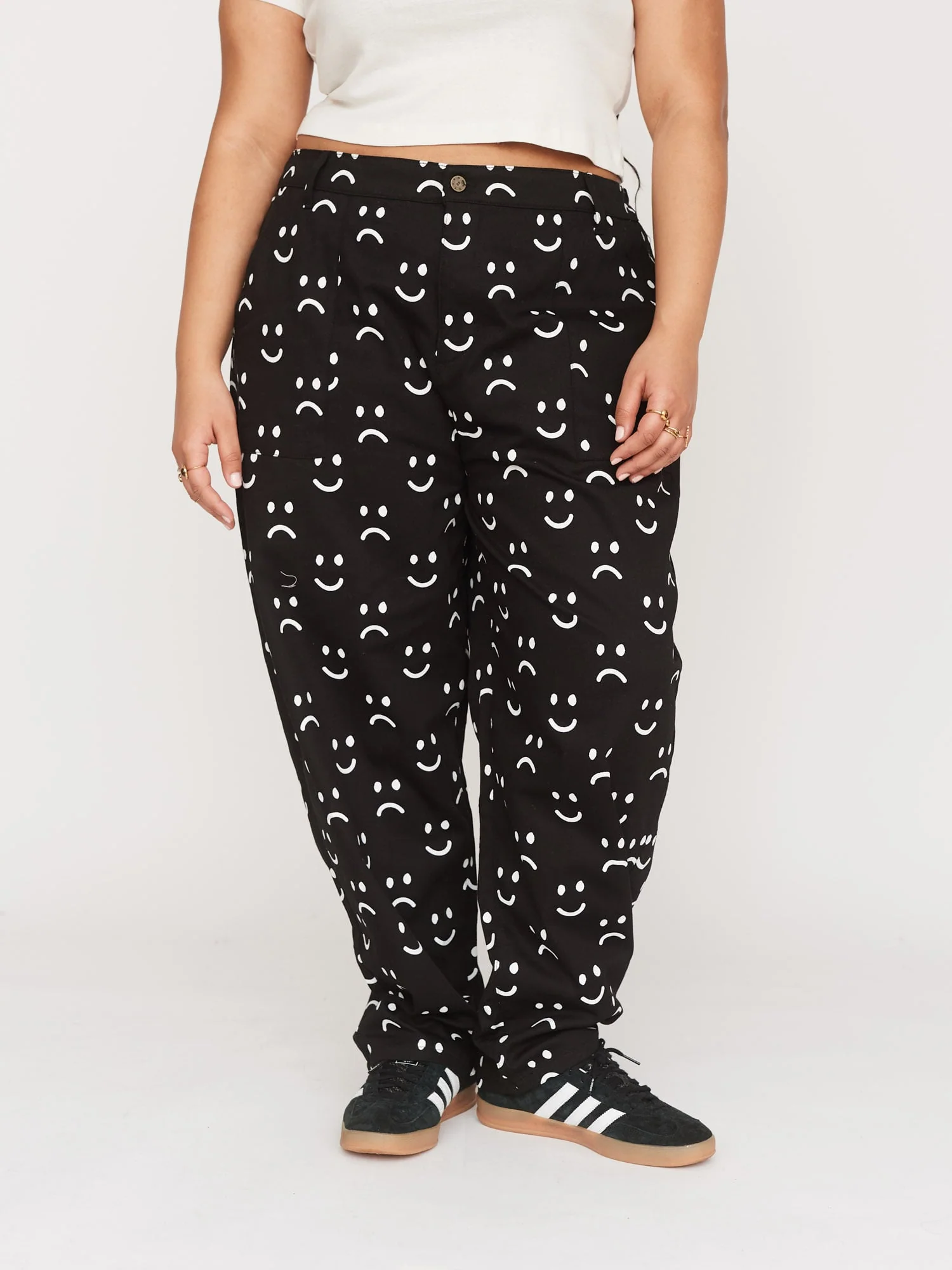 Happy Sad Barrel Leg Trousers - Image 5