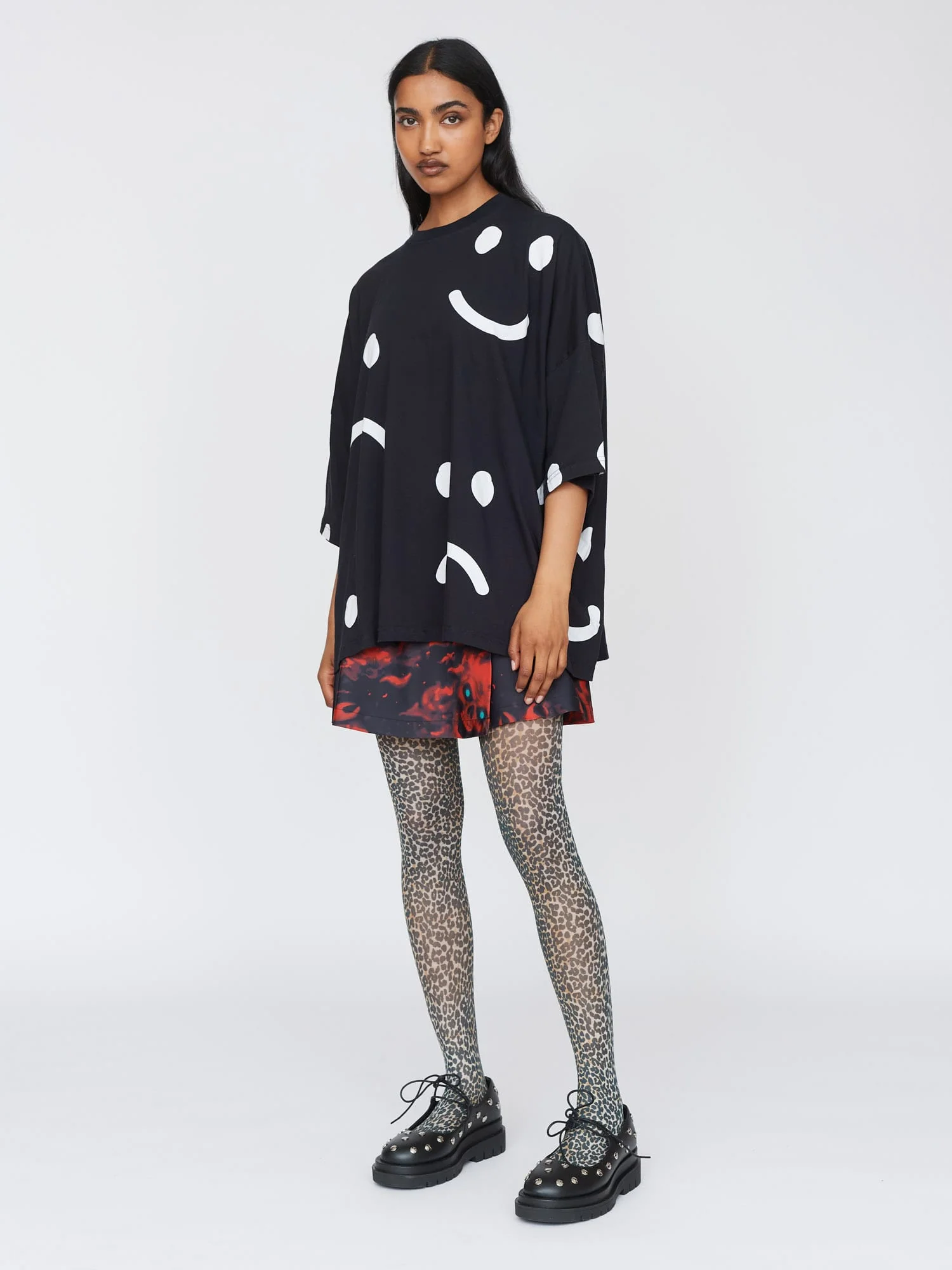 Happy Sad Oversized T-Shirt - Image 3