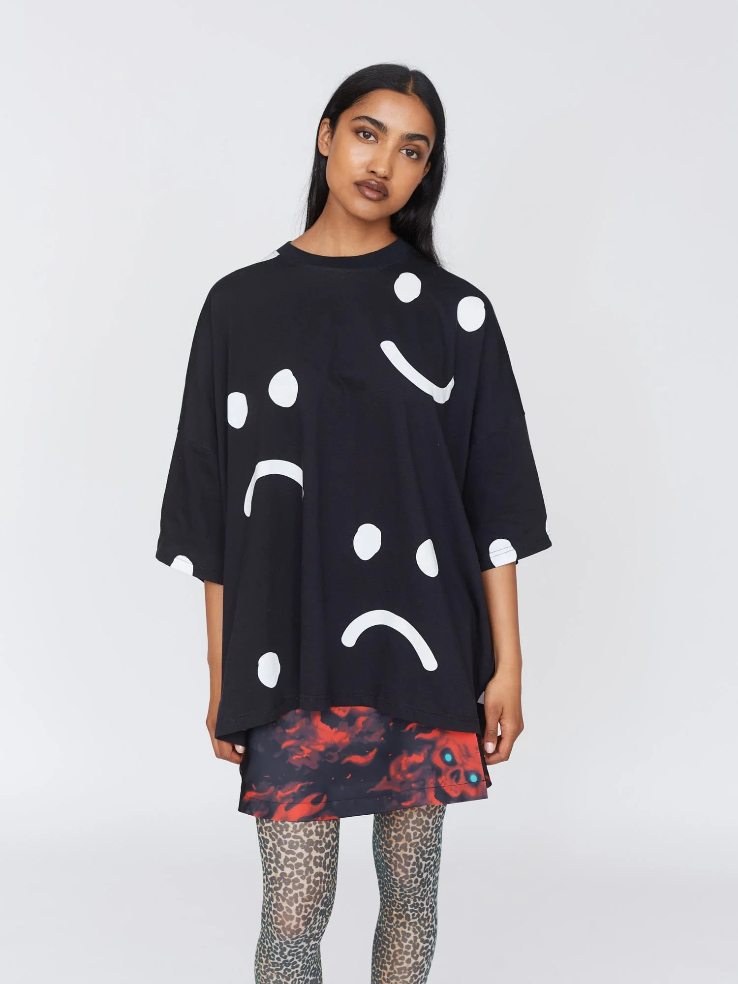 Happy Sad Oversized T-Shirt - Image 5