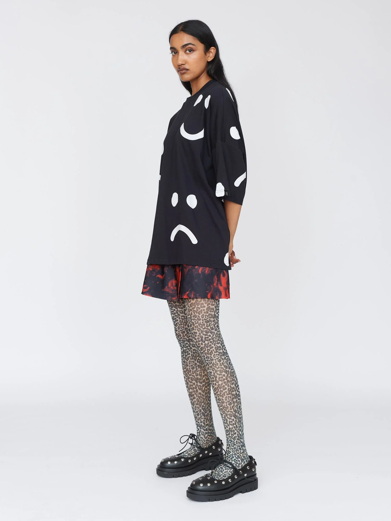 Happy Sad Oversized T-Shirt - Image 7