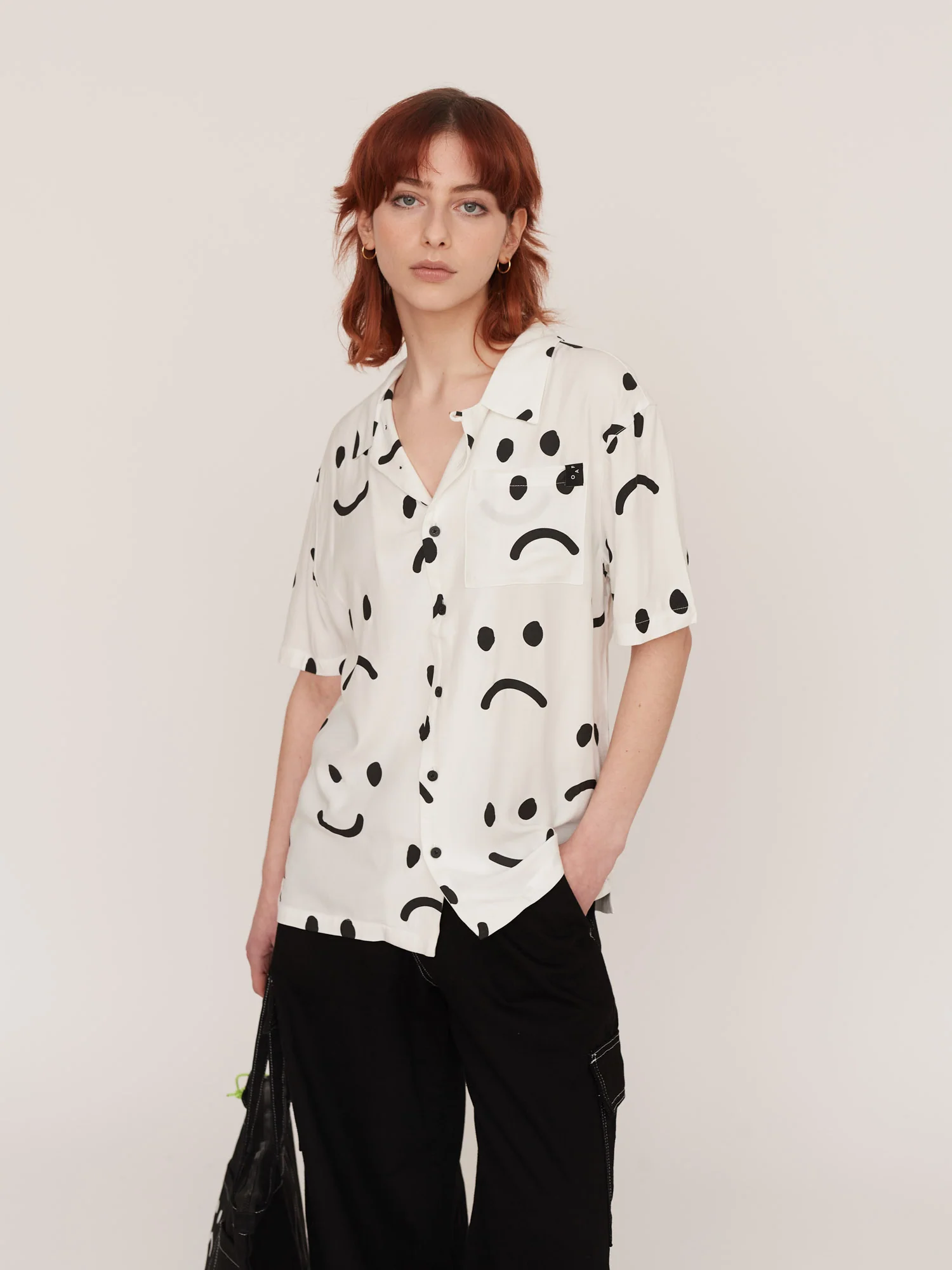 Happy Sad Bowling Shirt - Image 2
