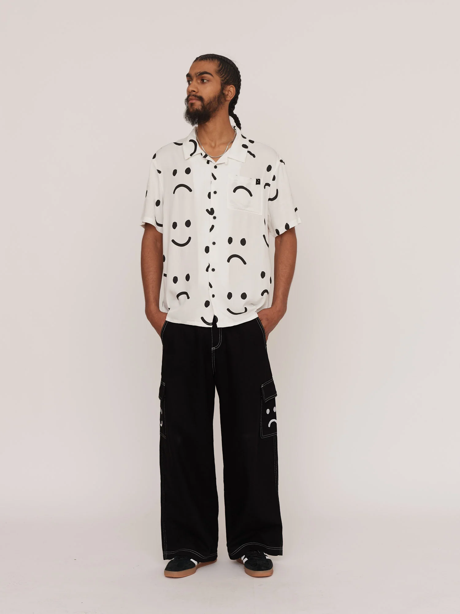 Happy Sad Bowling Shirt - Image 5