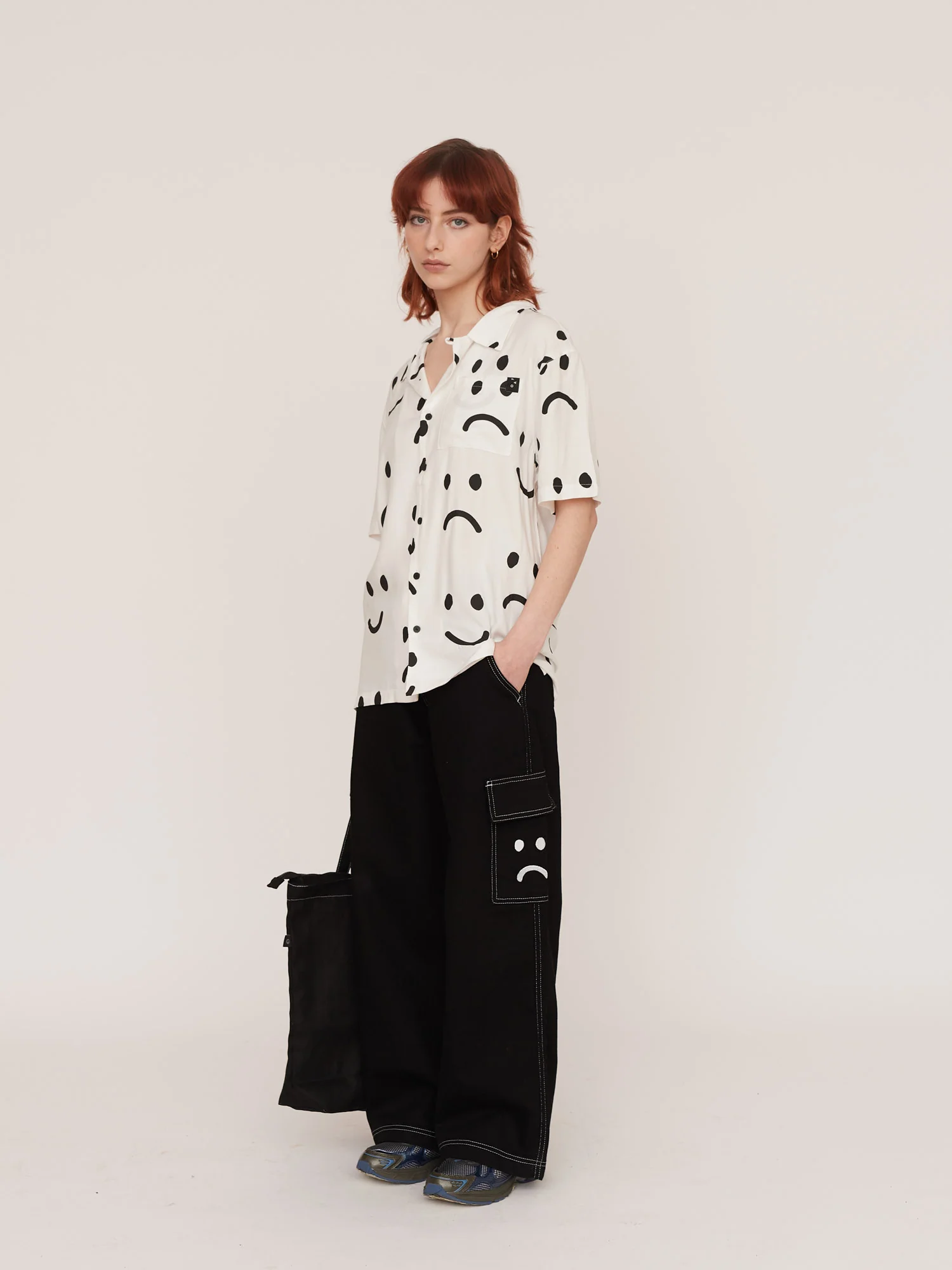 Happy Sad Bowling Shirt - Image 7