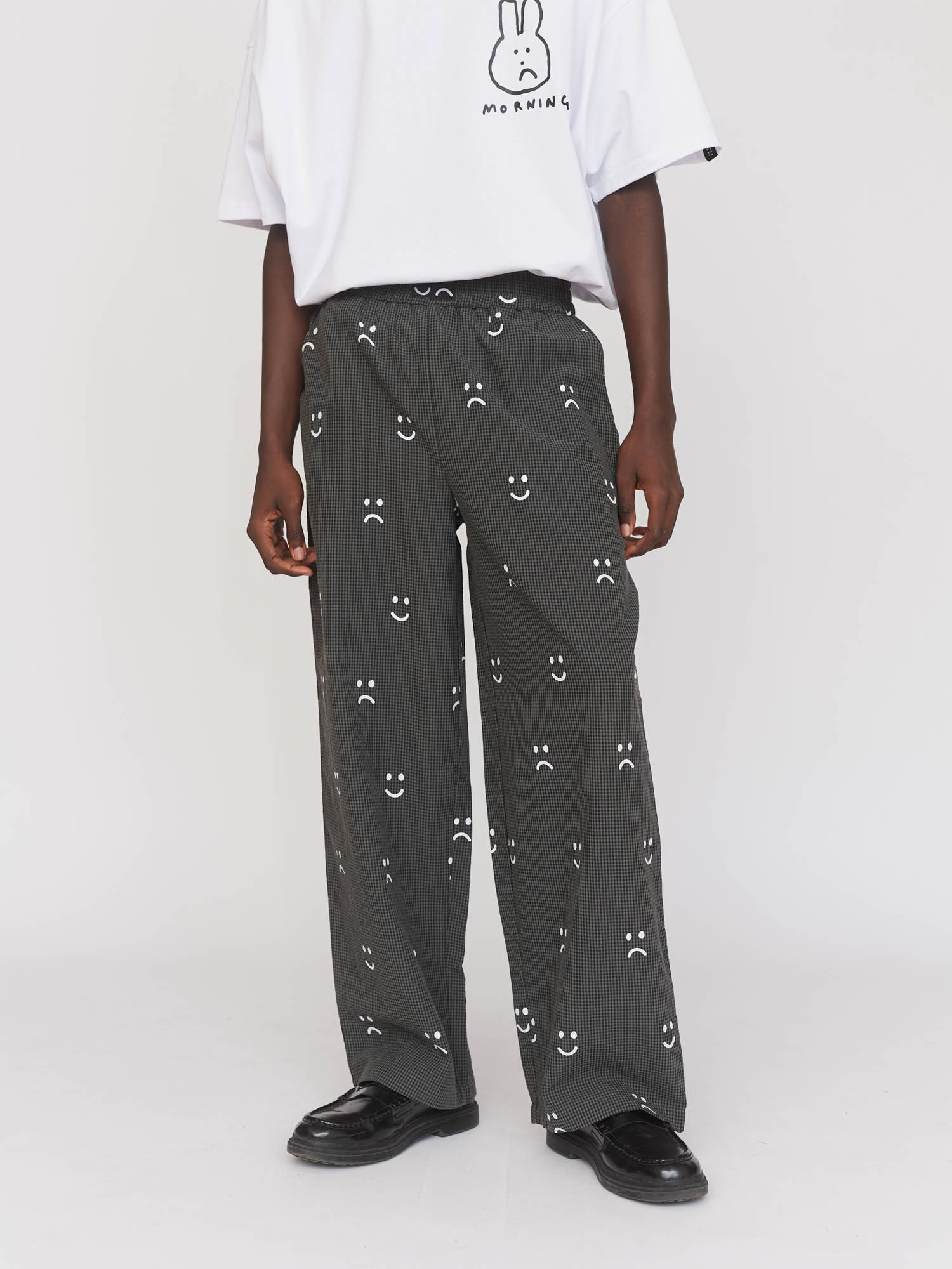 Happy Sad Check Trousers - Image 3