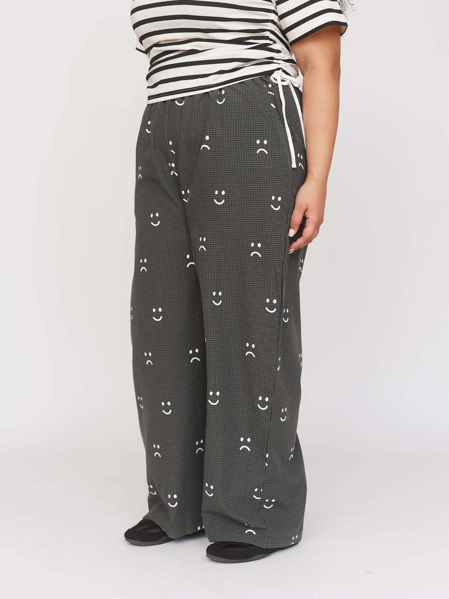 Happy Sad Check Trousers - Image 4