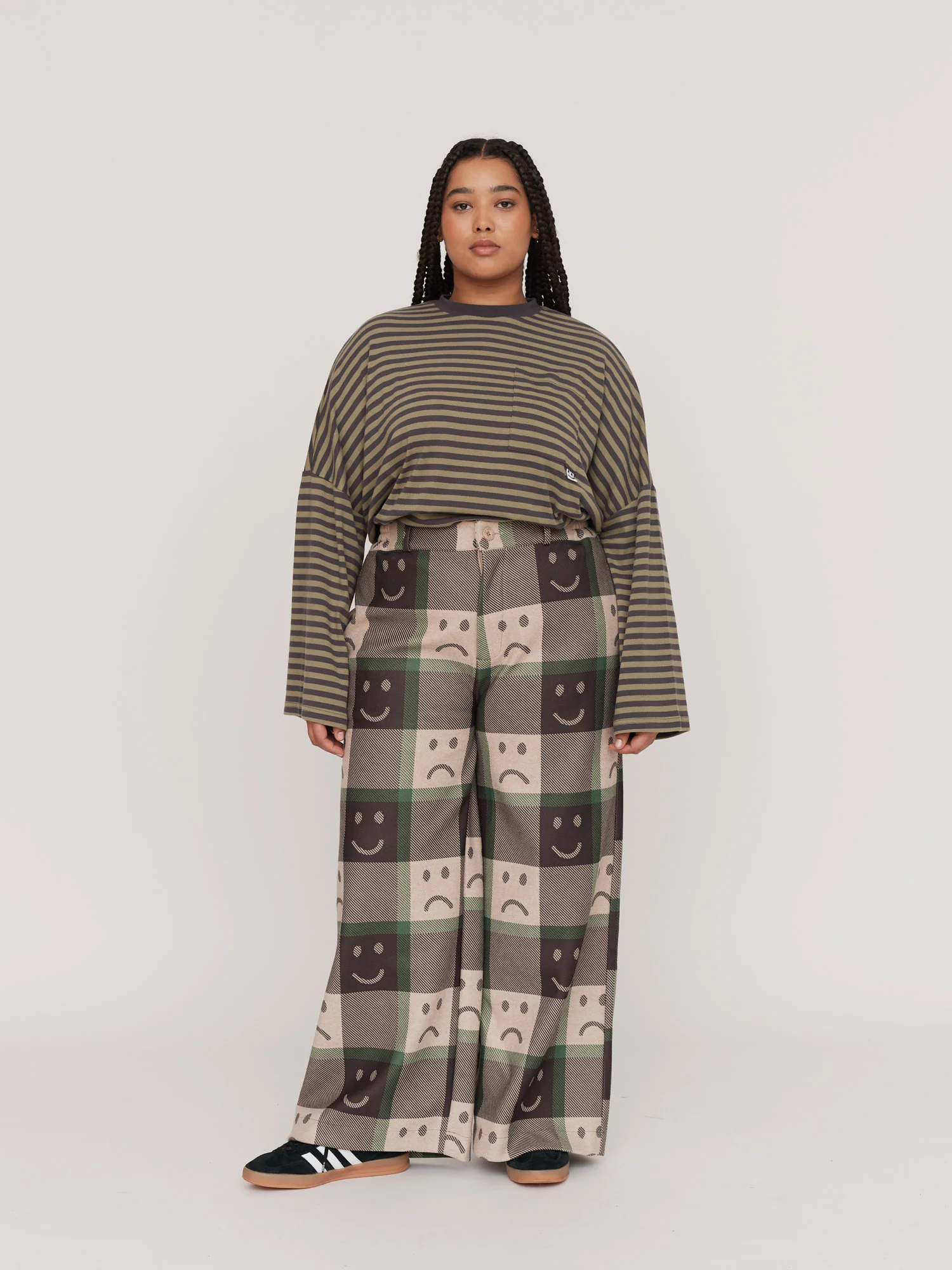 Happy Sad Check Trousers - Image 4