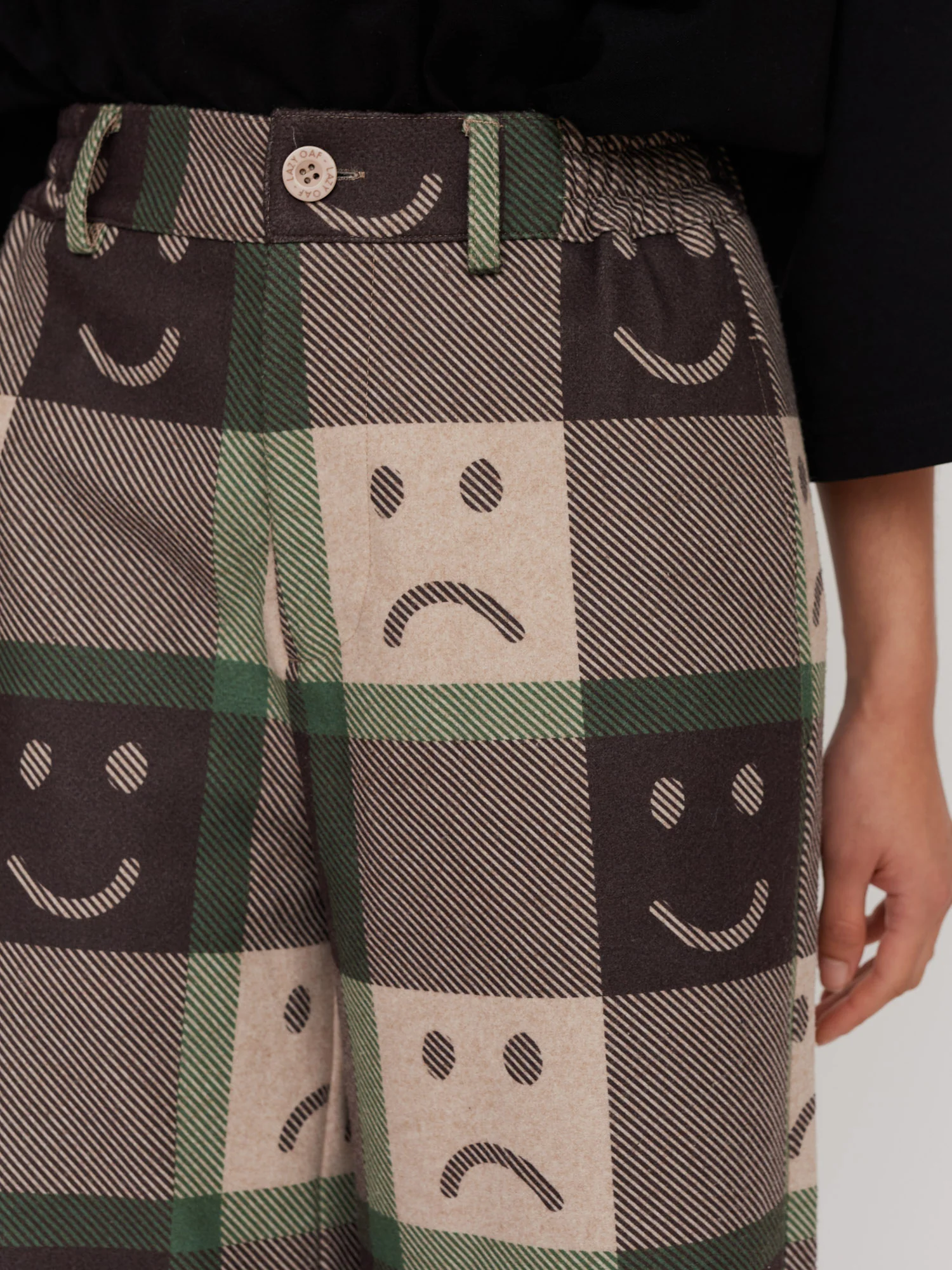 Happy Sad Check Trousers - Image 5