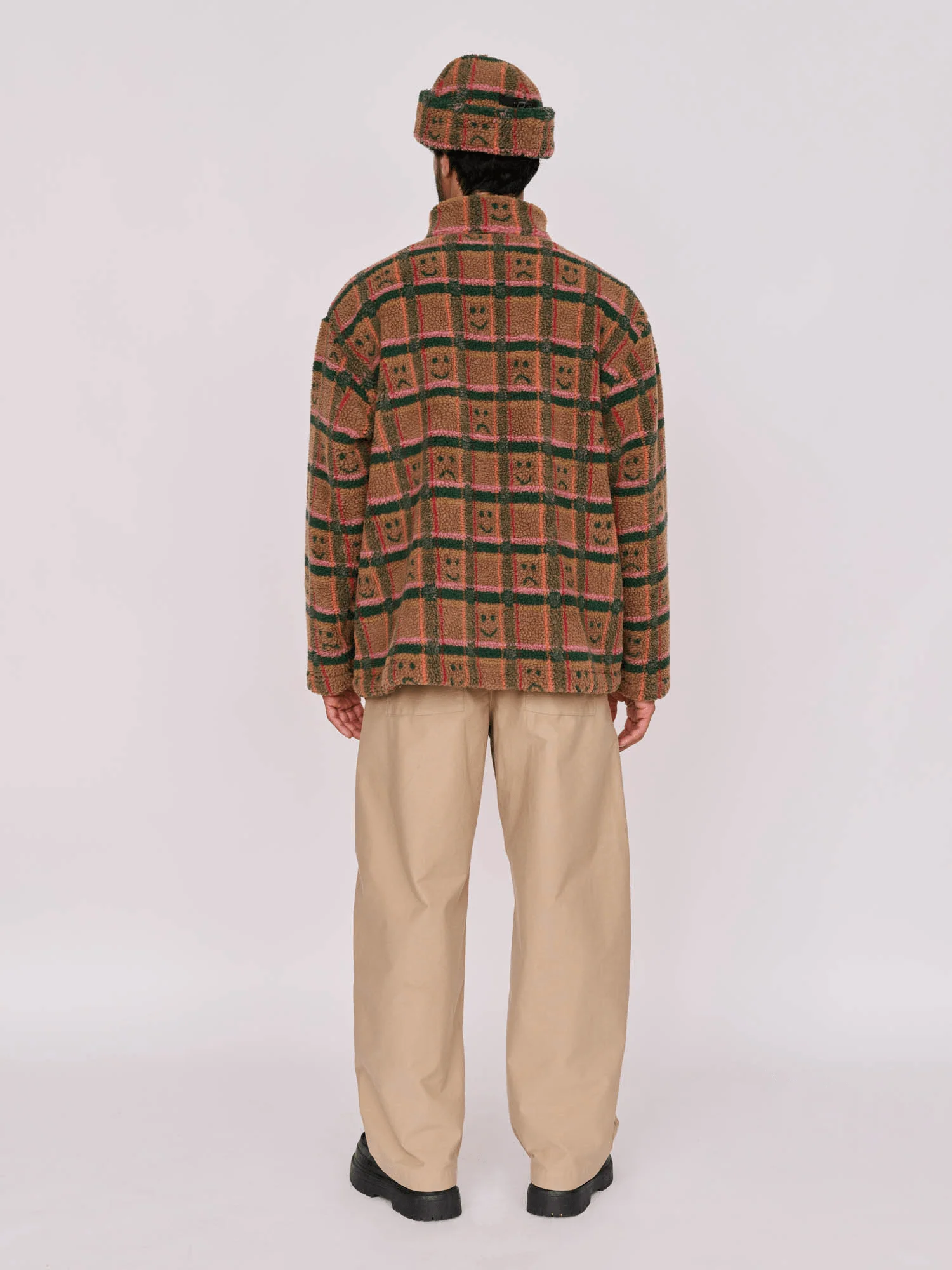 Happy Sad Check Zip Through Fleece - Image 9