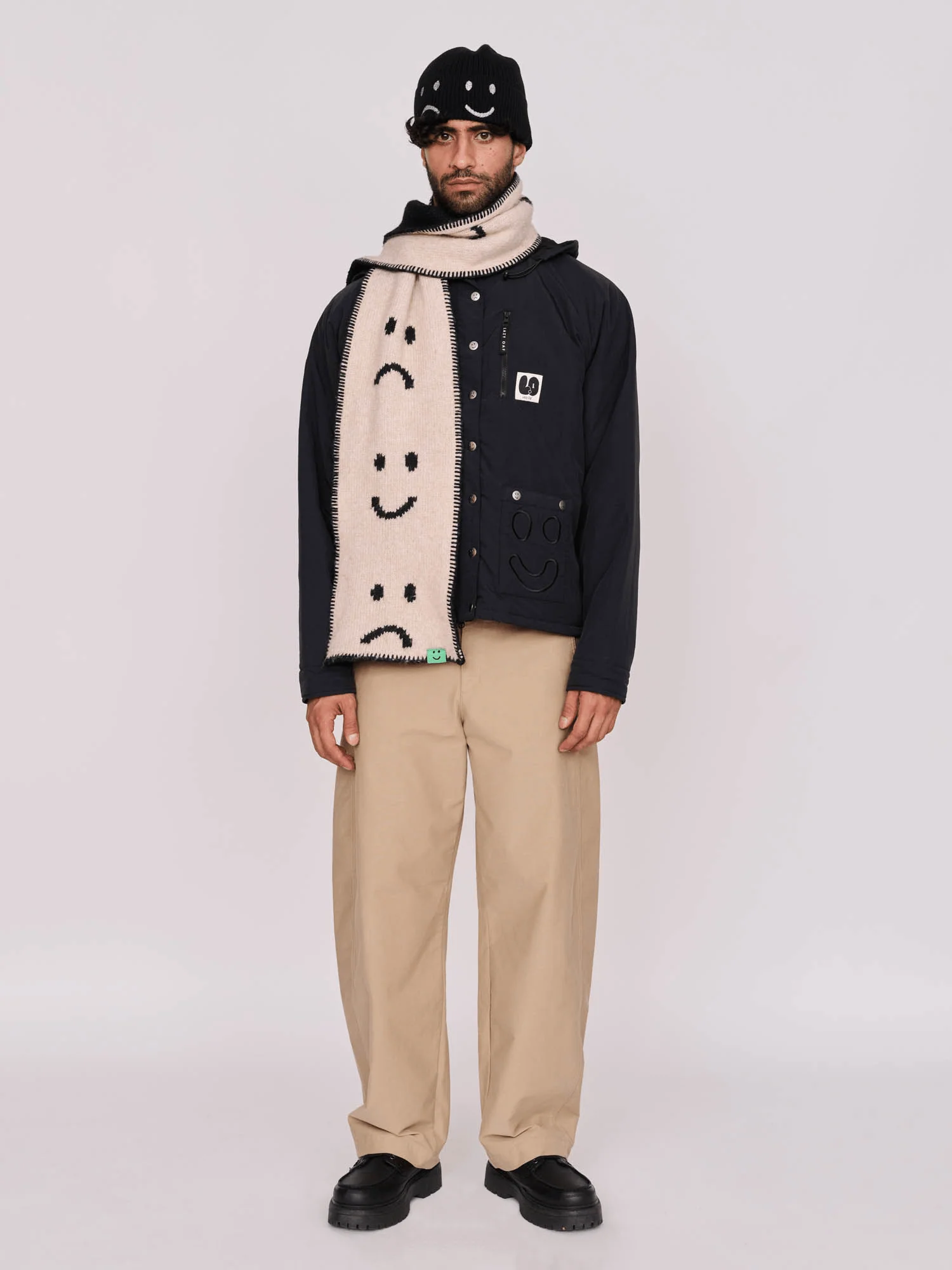 Happy Sad Chunky Scarf - Image 6