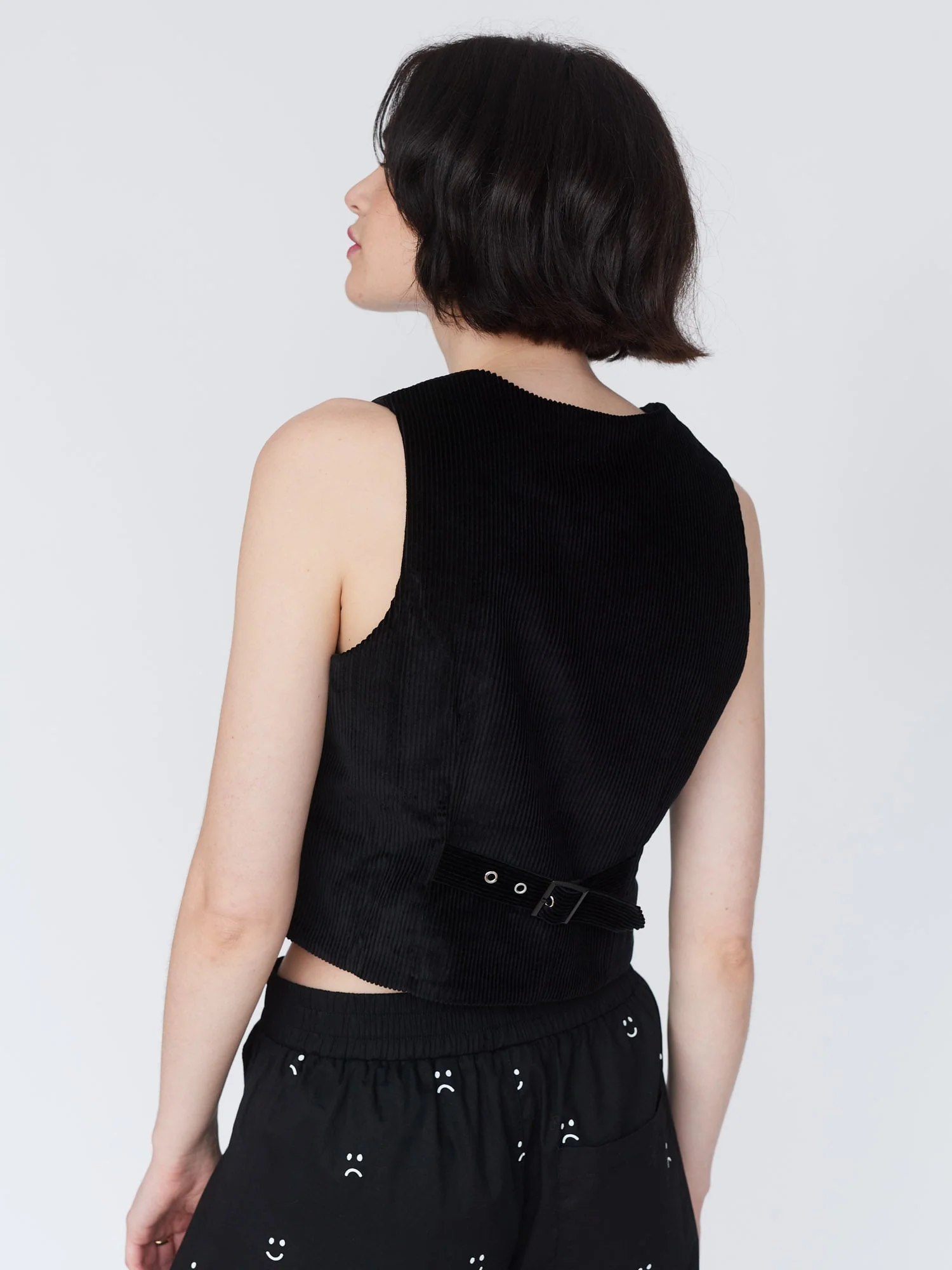 Happy Sad Cord Waistcoat - Image 8