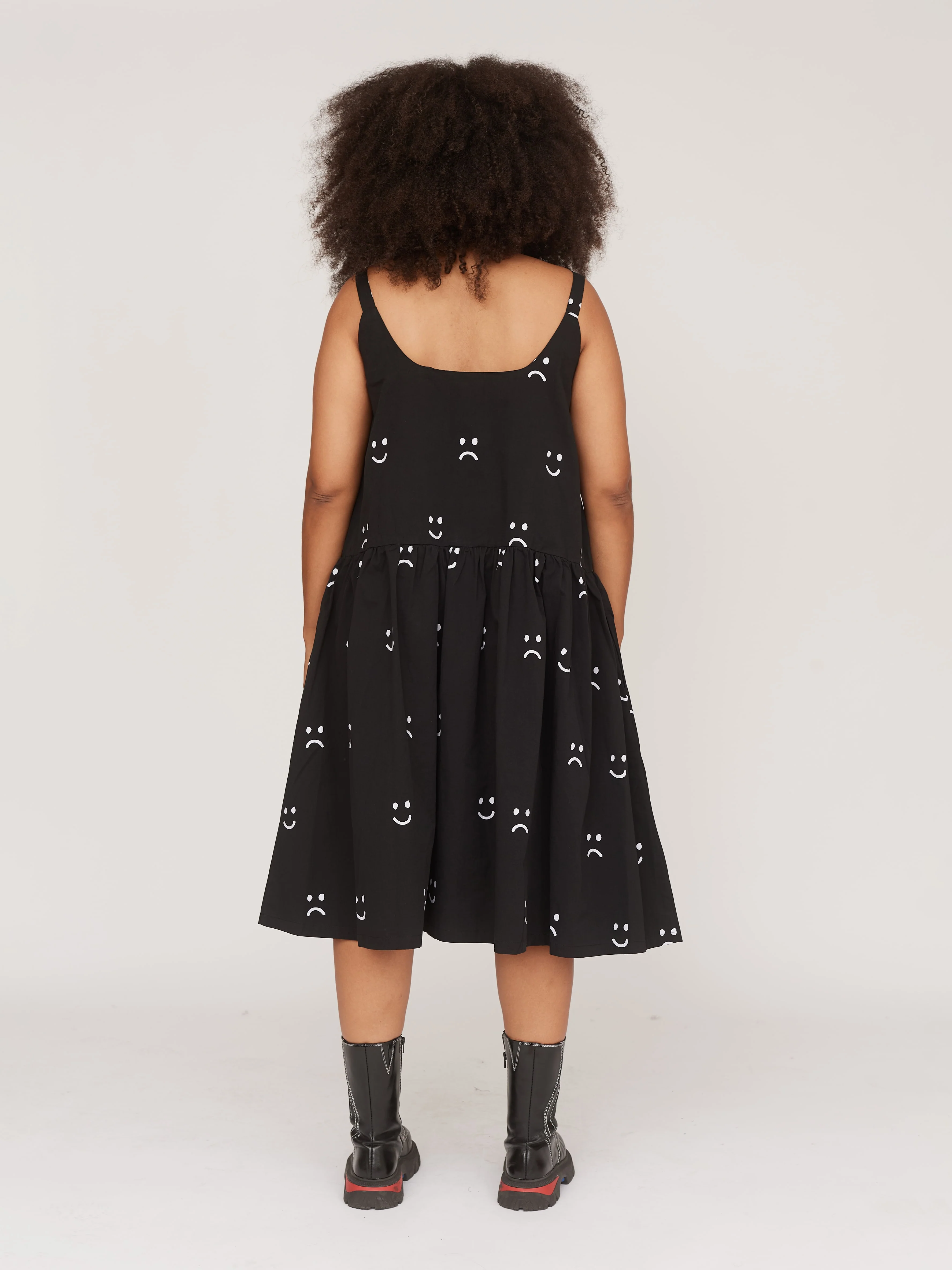 Happy Sad Drop Waist Smock Dress - Image 8