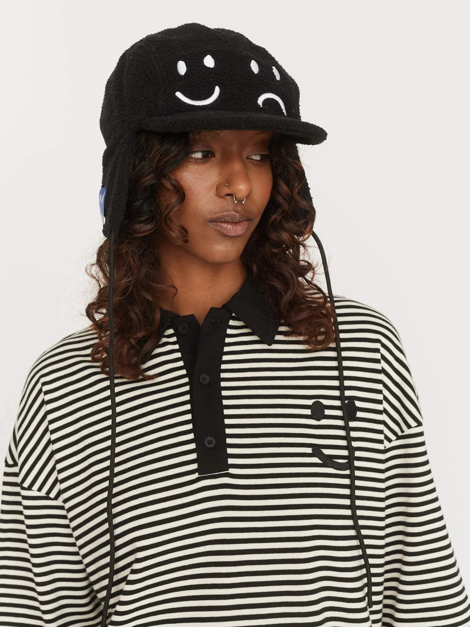 Happy Sad Ear Warmer Cap - Image 7