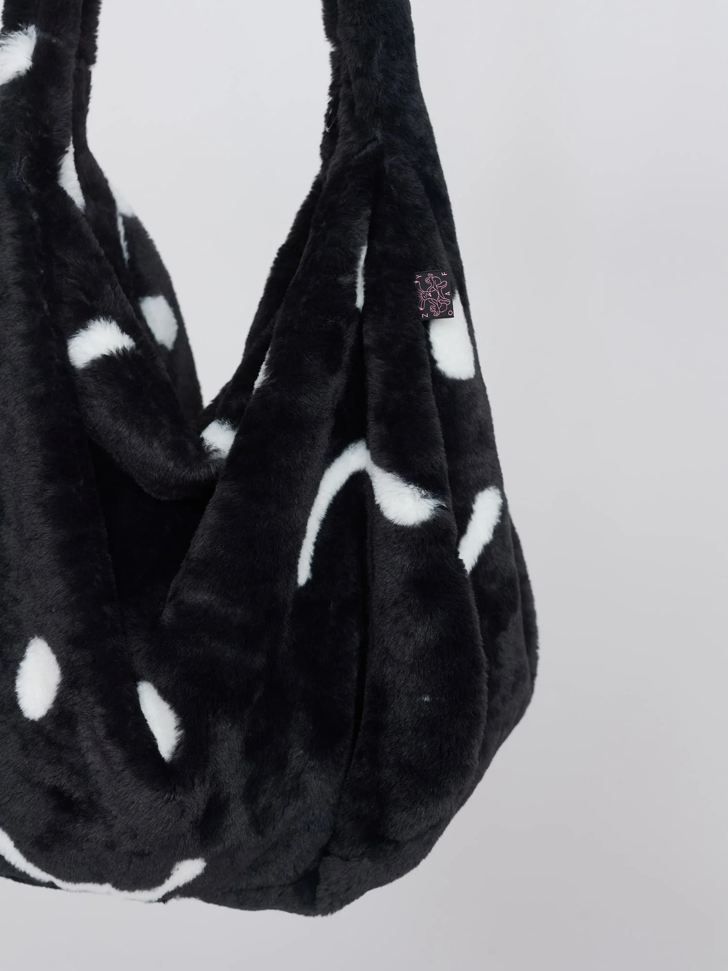 Happy Sad Faux Fur Bag - Image 7