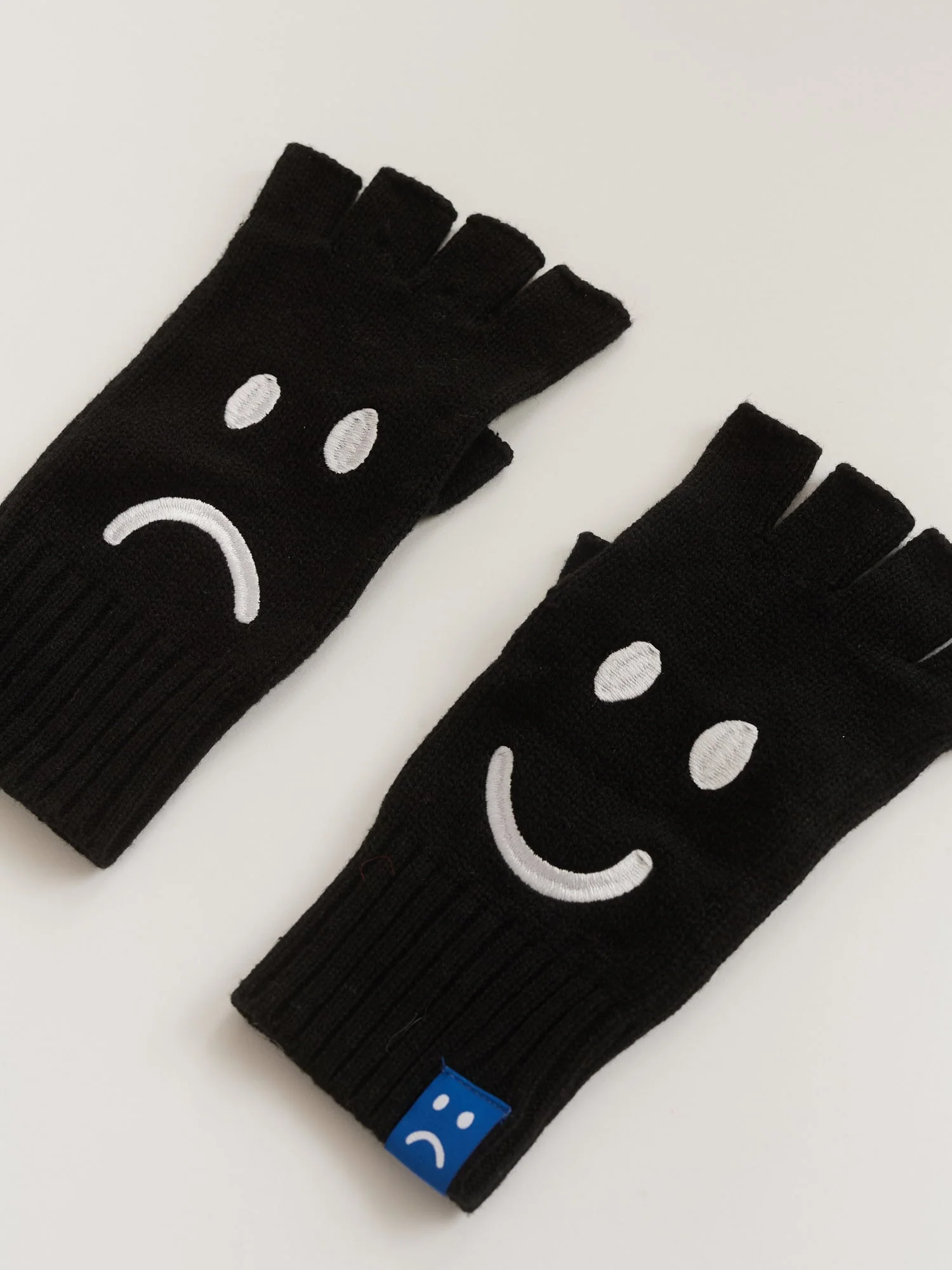 Happy Sad Fingerless Gloves - Image 2