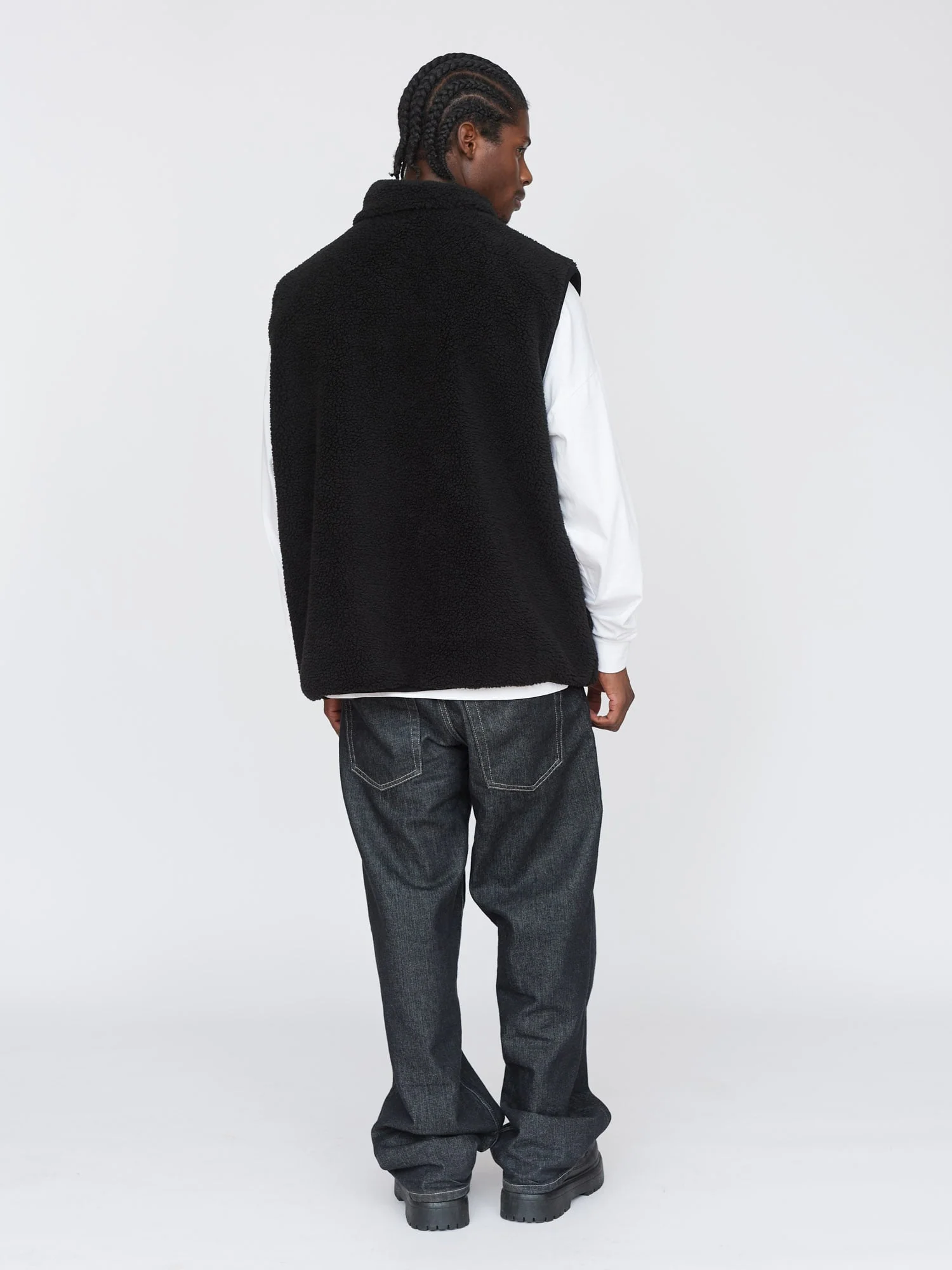 Happy Sad Fleece Gilet - Image 9