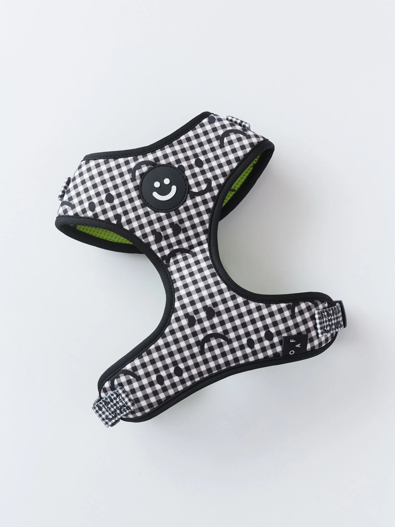 Happy Sad Gingham Dog Harness - Image 2