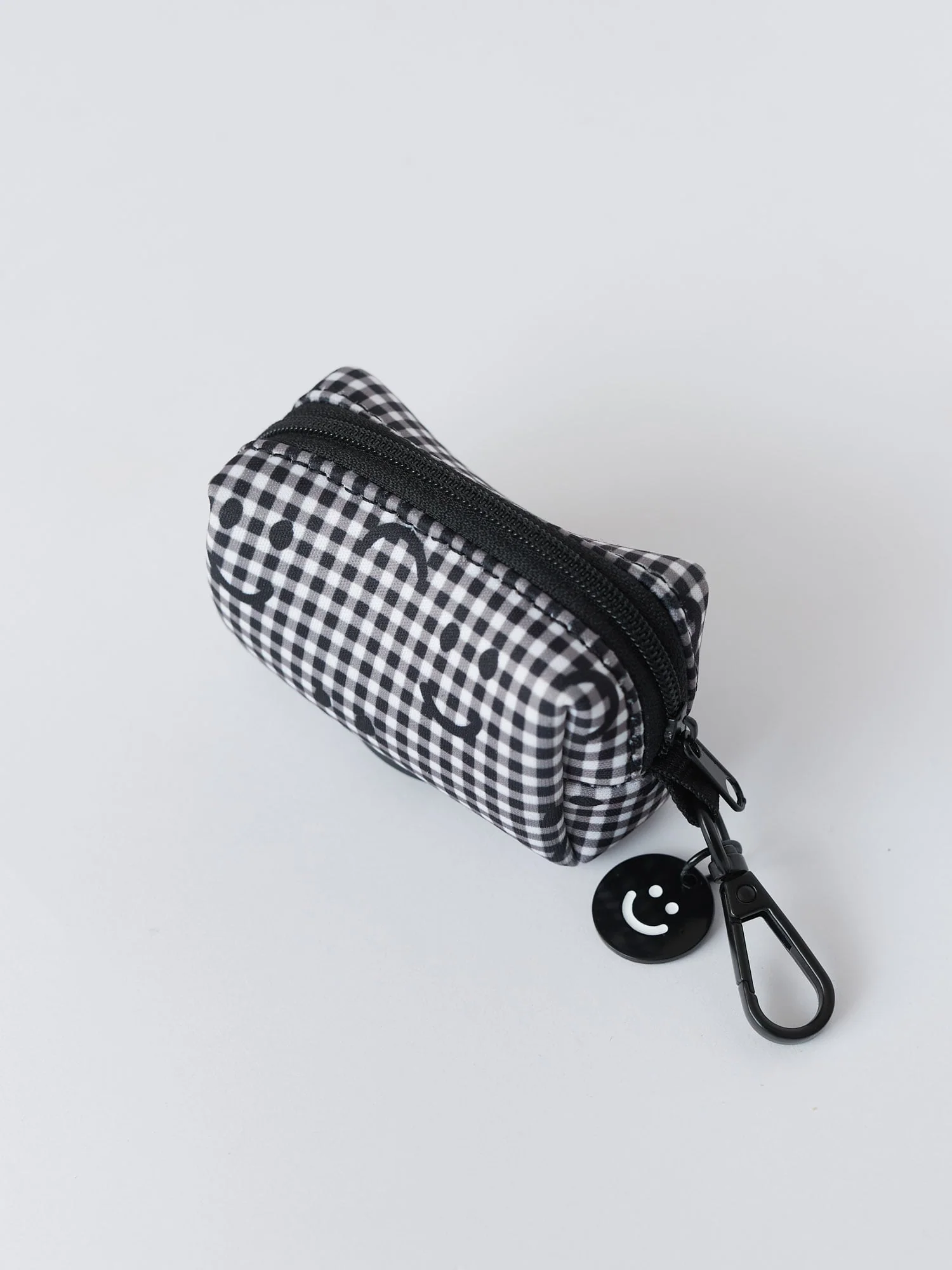 Happy Sad Gingham Dog Poop Bag Holder - Image 4