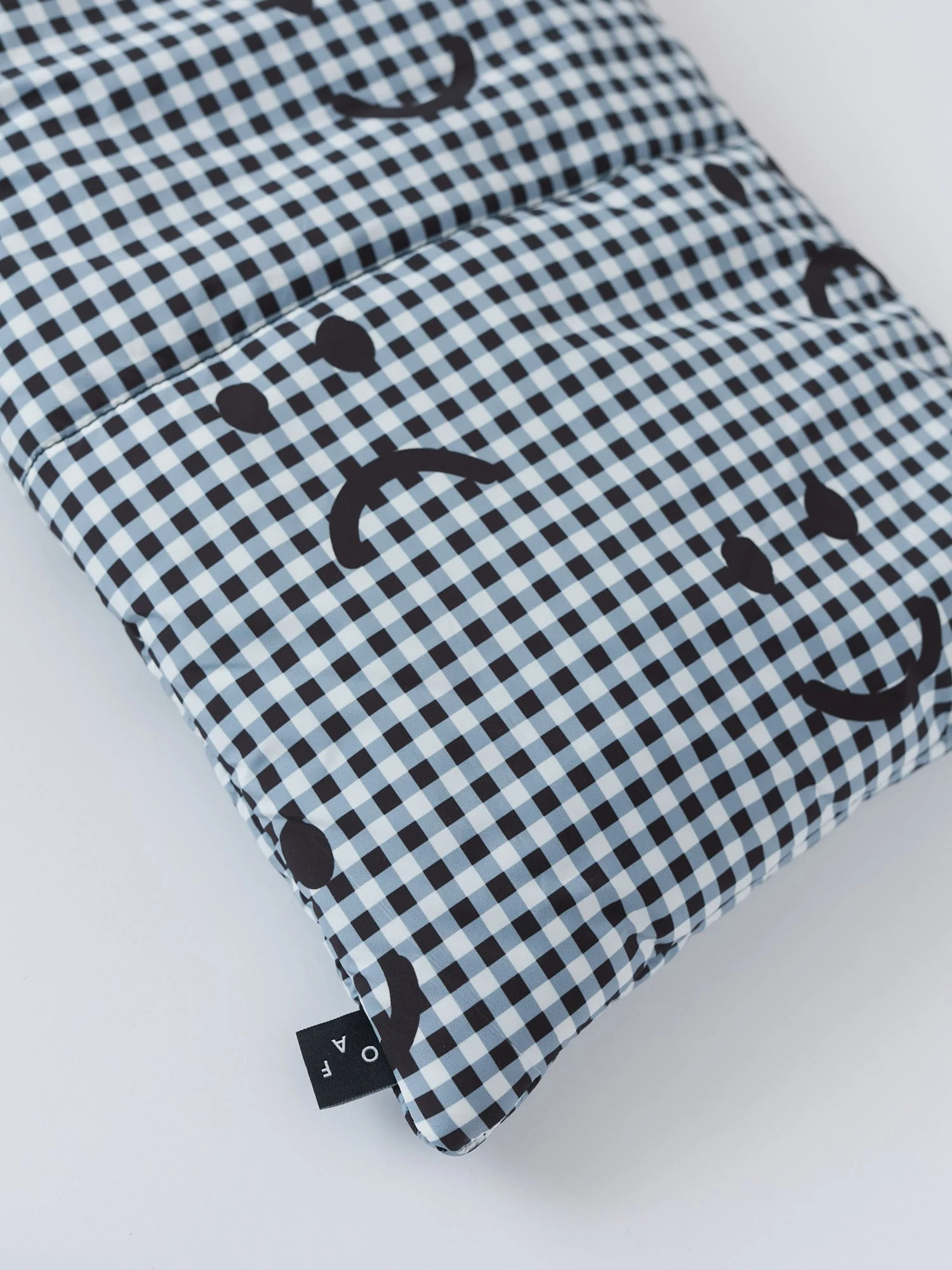 Happy Sad Gingham Puffer Scarf - Image 3